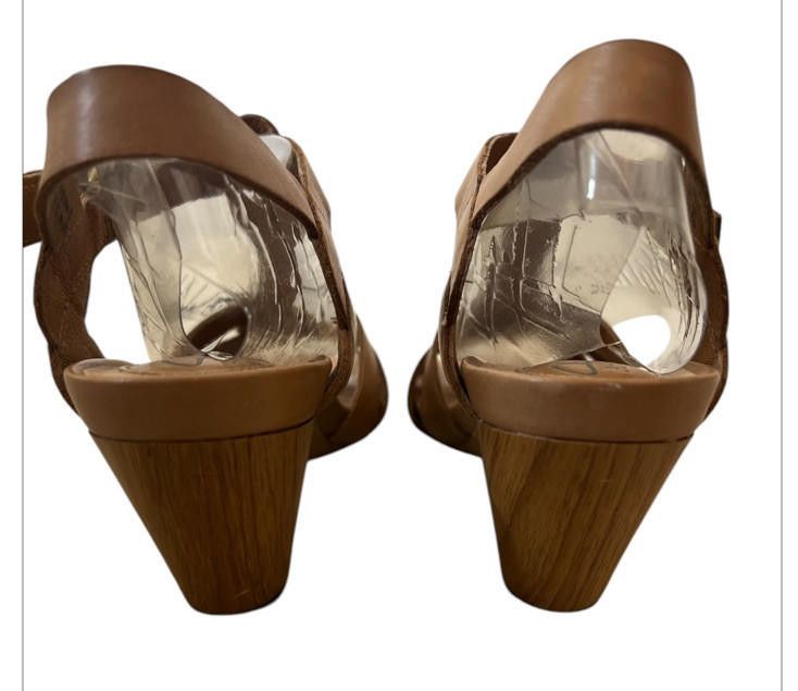 Clarks Clarks Artisan Wedge Sandals Size 6.5 Tan Brown Leather Size US 6.5 / IT 36.5 - 3 Thumbnail