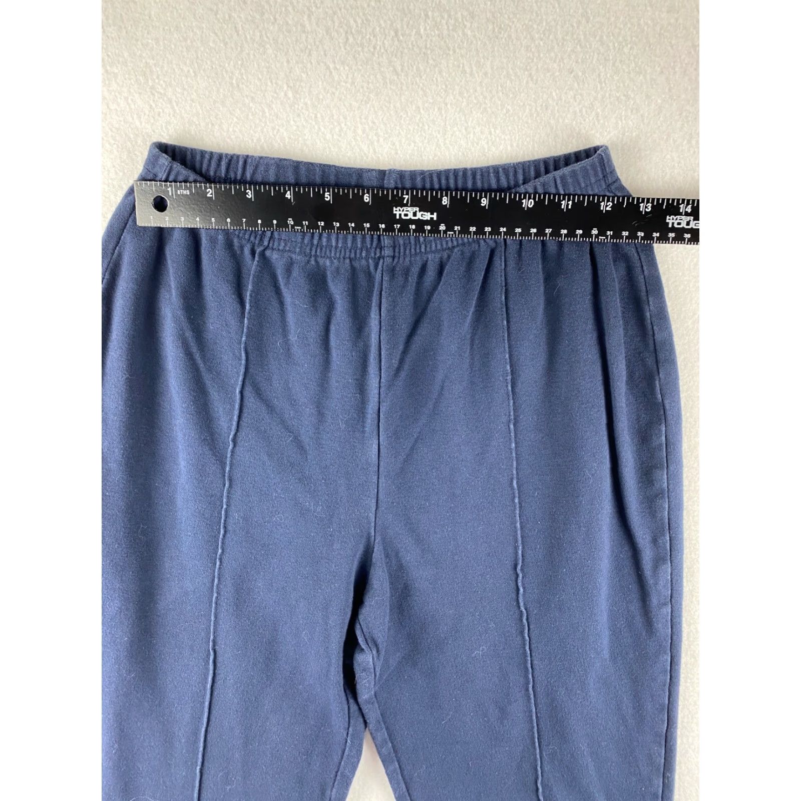 Catalina VINTAGE Catalina Pants Womens 4 Blue Pull On Stretch Waist High-Rise Carrot Size 27" / US 4 / IT 40 - 3 Thumbnail