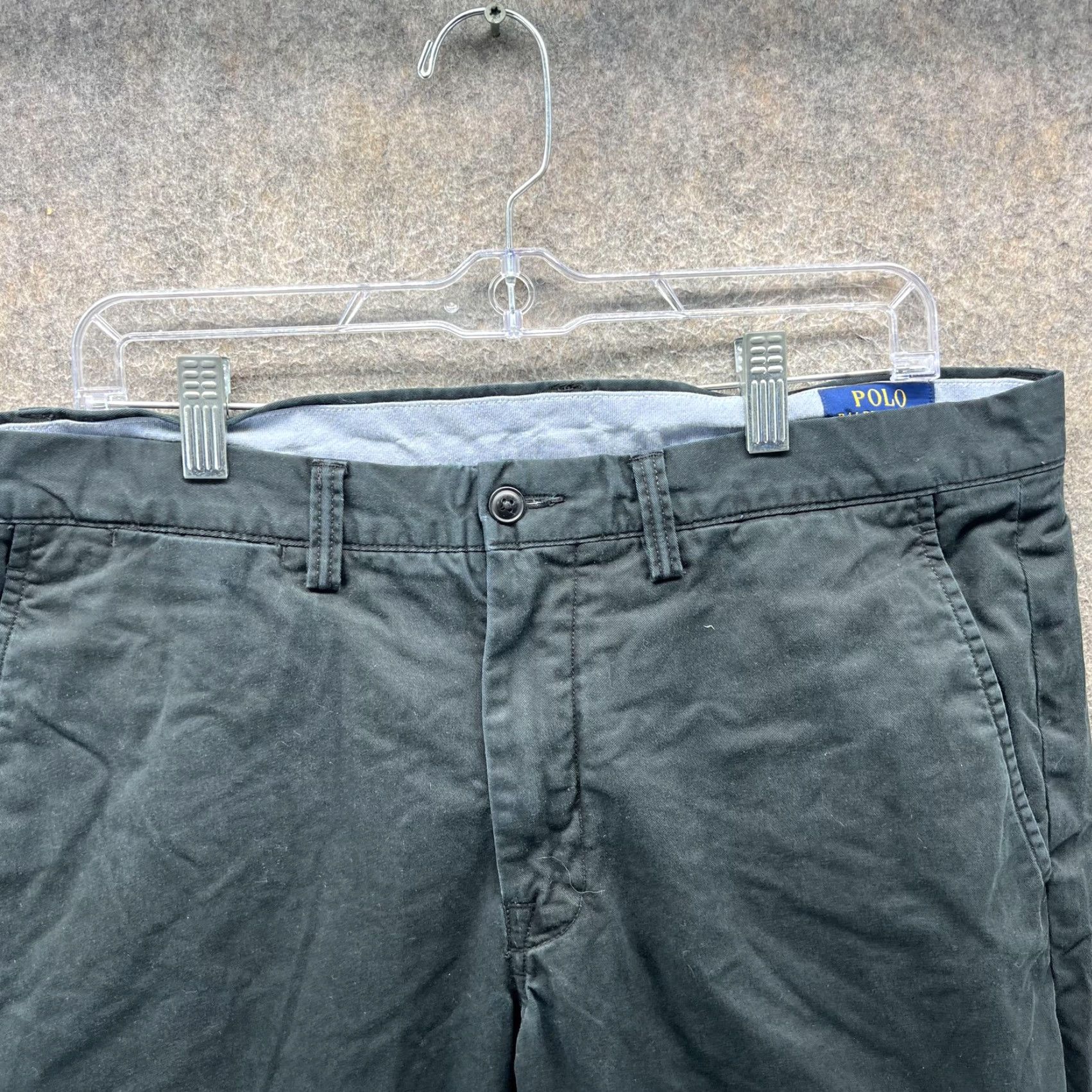 Polo Ralph Lauren Polo Ralph Lauren Pants Mens 34x30 Black Andrew Chino Stretch Straight Leg Size US S / EU 44-46 / 1 - 4 Thumbnail