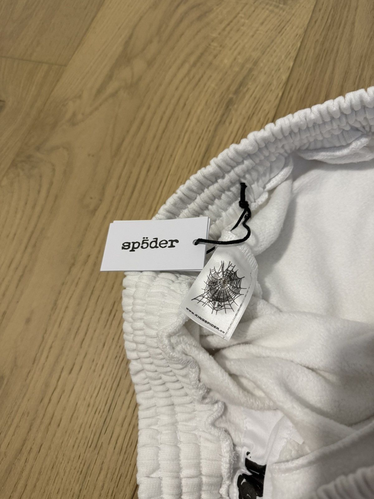 Sp5der Sp5der OG Web White Shorts Size US 33 - 5 Thumbnail