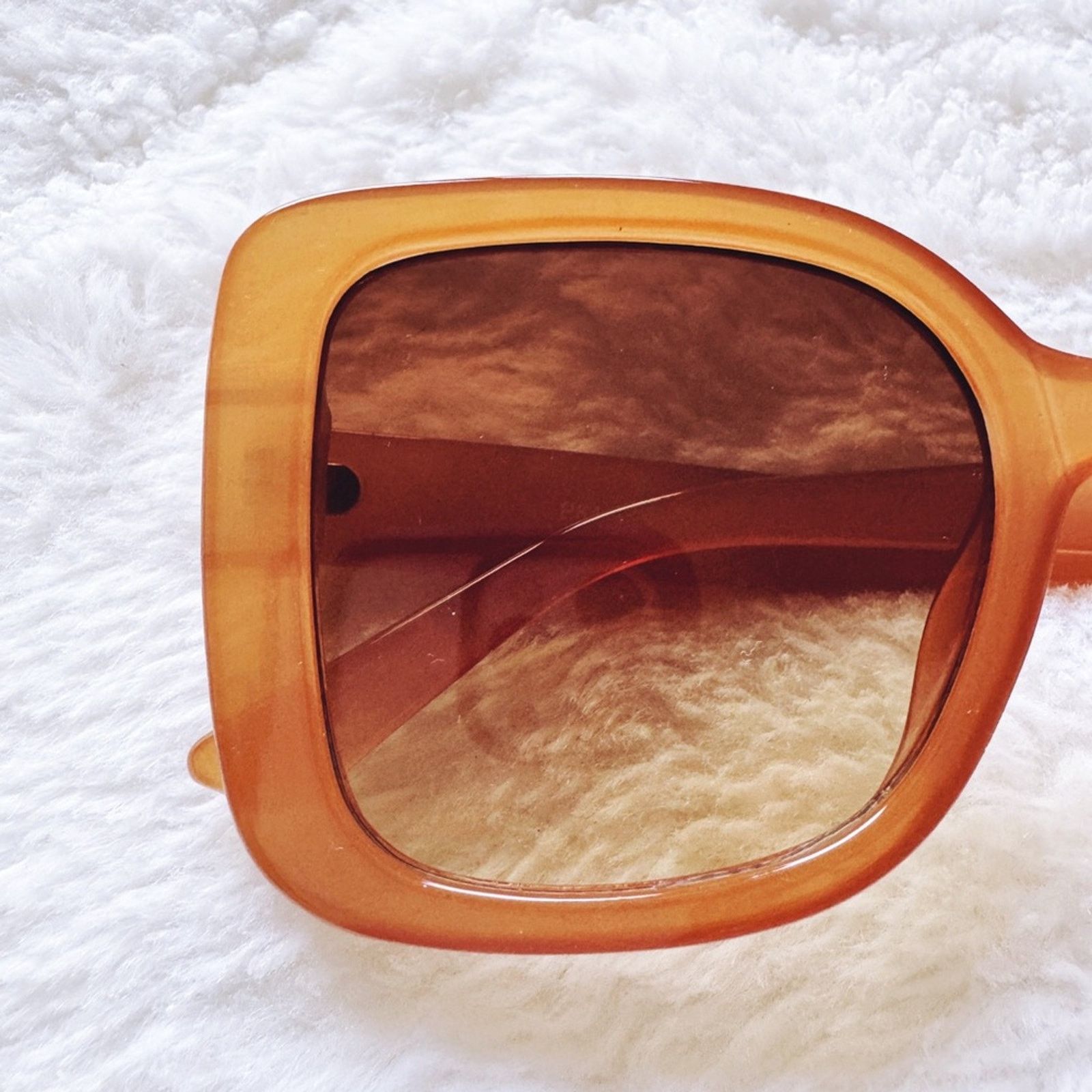 Other Eva Clear Gold Square-Framed Sunglasses Size ONE SIZE - 2 Thumbnail