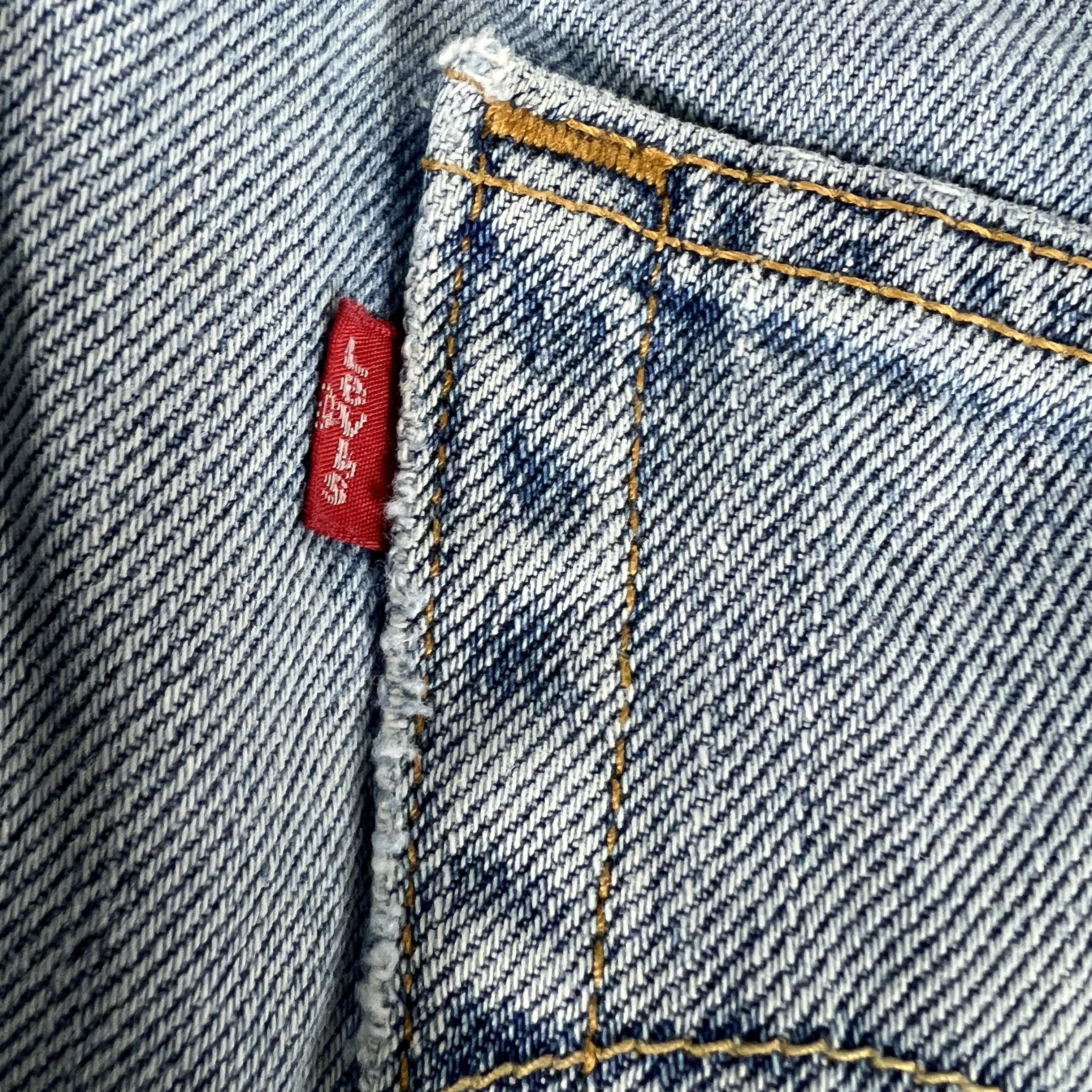 Levi's × Vintage Y2K Levi's Jeans 505 Straight Blue Faded Distressed Denim Size US 34 / EU 50 - 16 Thumbnail