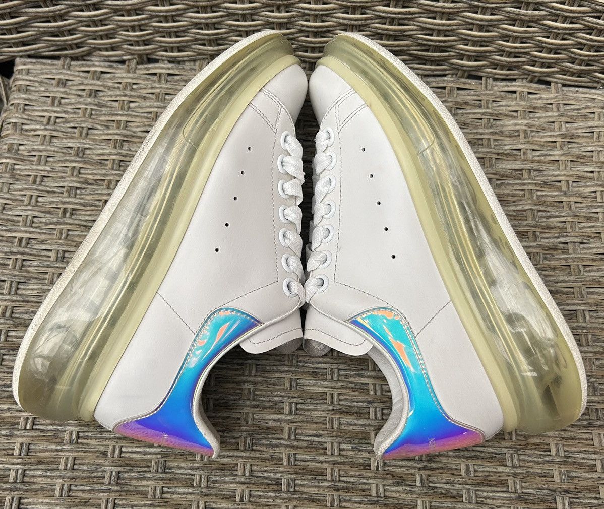 Alexander McQueen × MCQ × McQ Alexander McQueen Alexander McQueen Oversized Sneaker White Multi Size US 6.5 / IT 36.5 - 2 Thumbnail
