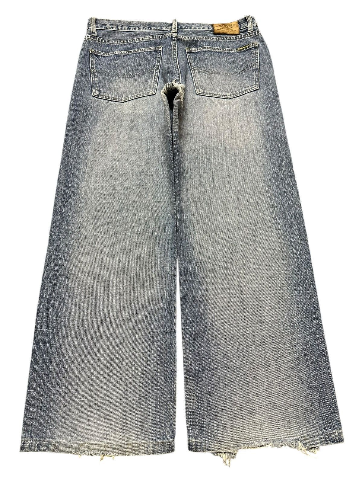 Dickies Vintage Dickies Faded Wash Whiskers Style Wide Leg Baggy Size US 34 / EU 50 - 2 Thumbnail