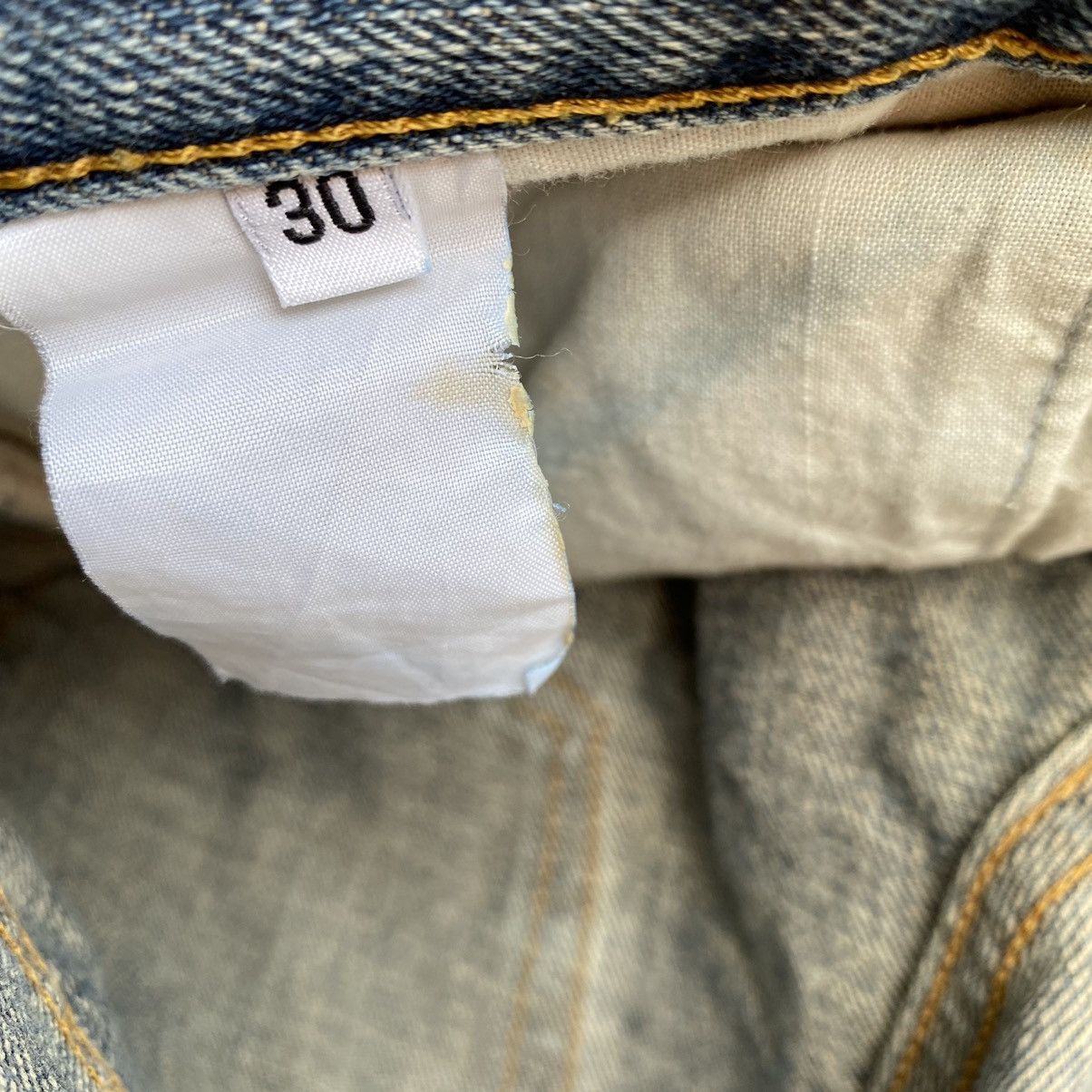 Helmut Lang Vintage 1999 Burned Denim Classic Cut Size US 30 / EU 46 - 13 Thumbnail