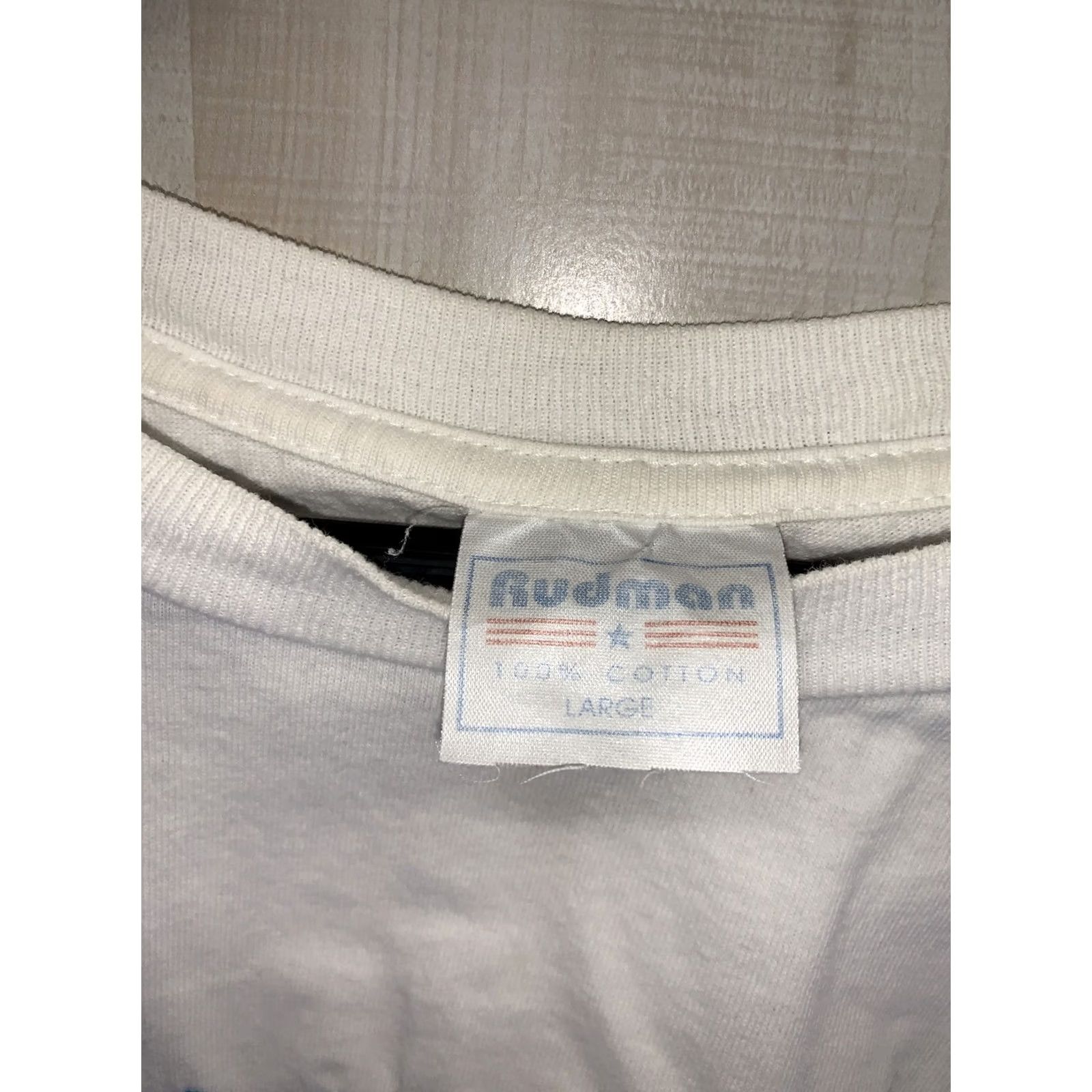 Vintage VINTAGE 1990s Jamaica T Shirt Womens L-6493 Embroidered Single Stitch White Shirt Size L / US 10 / IT 46 - 3 Thumbnail