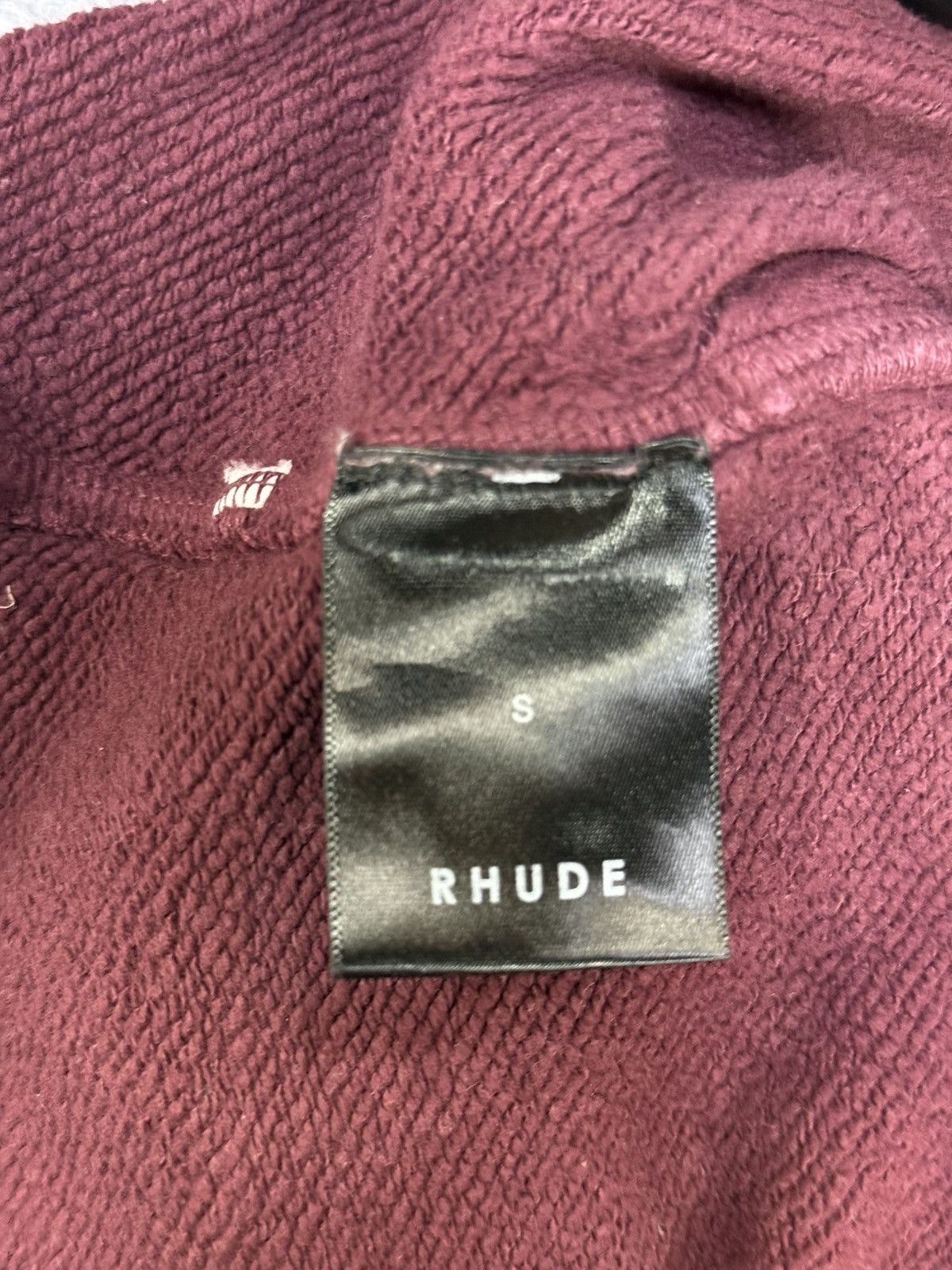 Rhude Rhude Burgundy Sweat Shorts Size US 30 / EU 46 - 3 Thumbnail