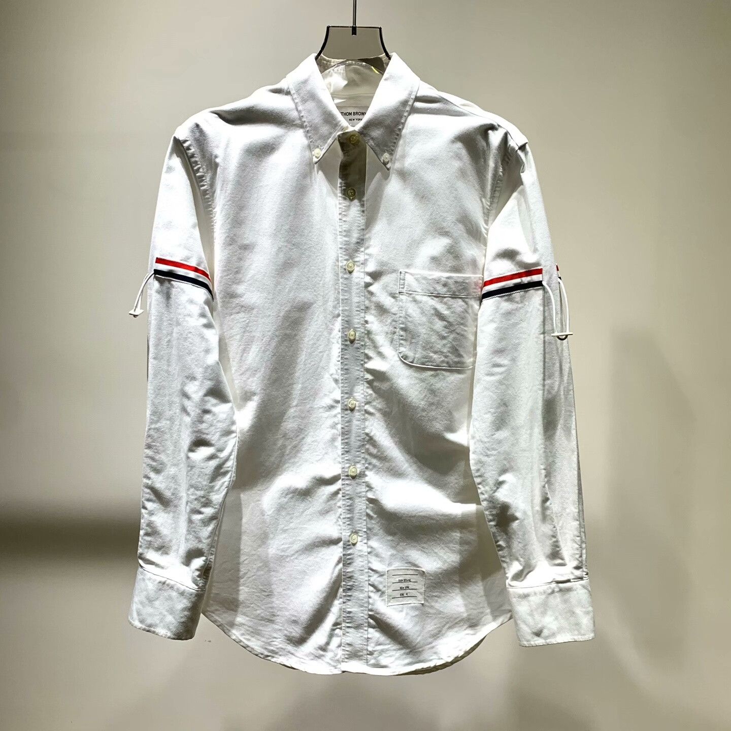 Thom Browne Thombrowen Stripe Button Long Sleeve Shirt Size US L / EU 52-54 / 3 - 1 Thumbnail