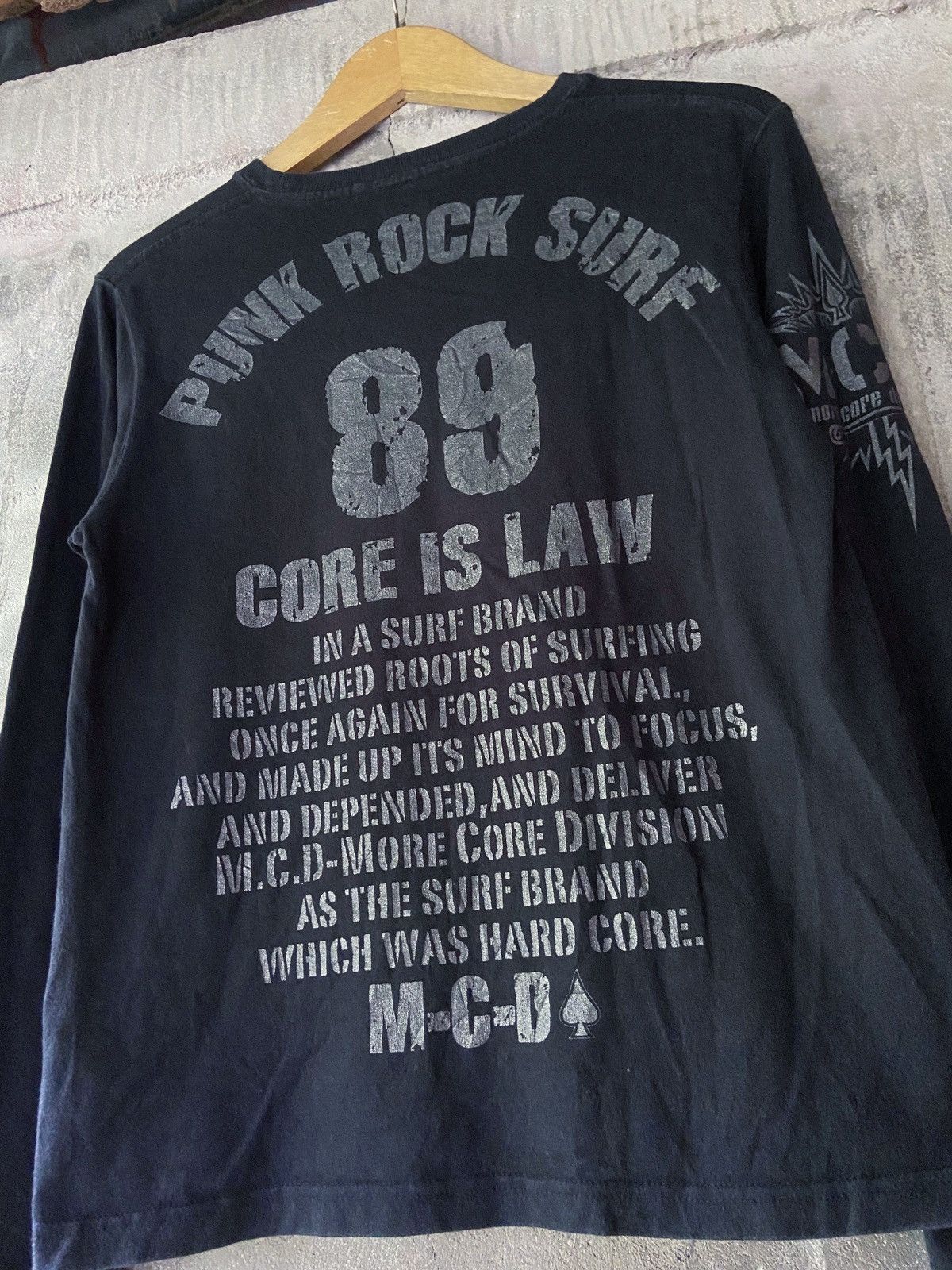Beauty Beast PUNK ROCK SURF CORE IS LAW LONG SLEEVE Size US S / EU 44-46 / 1 - 13 Thumbnail