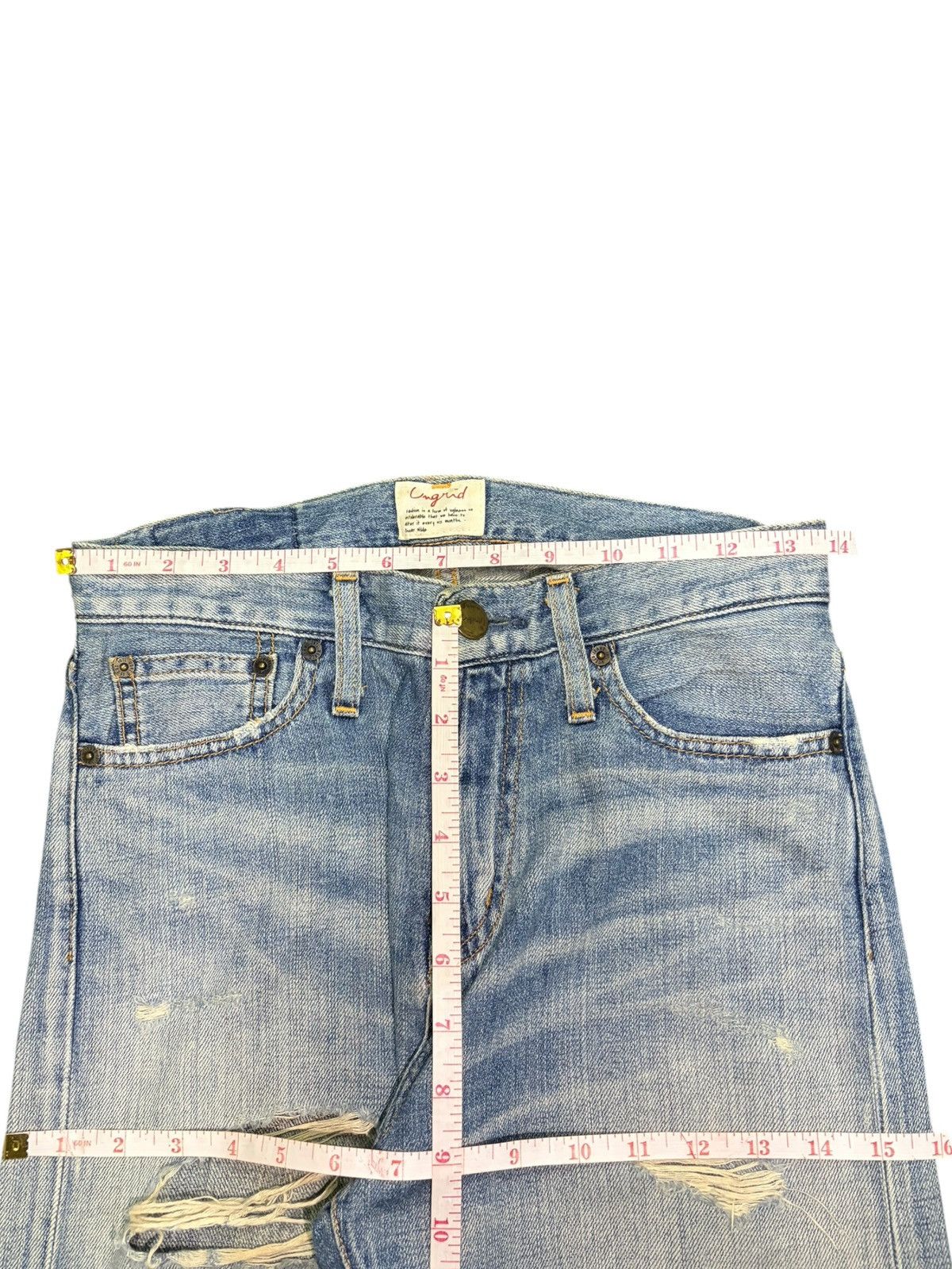 Edwin Vintage Ungrid Selvedge Distressed Jeans Size 27" / US 4 / IT 40 - 6 Thumbnail