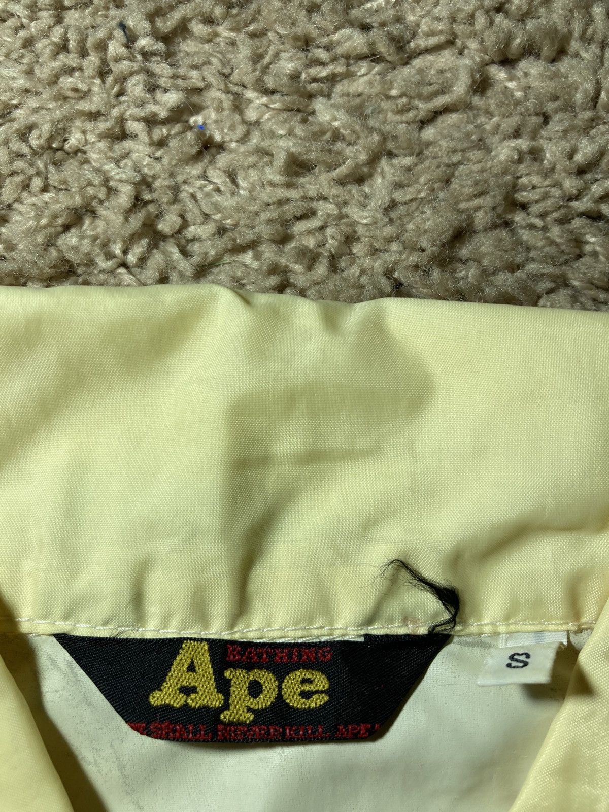 Bape 2002 Bape Coaches Jacket Rain Yellow Ape Busy Worker Size US S / EU 44-46 / 1 - 3 Thumbnail