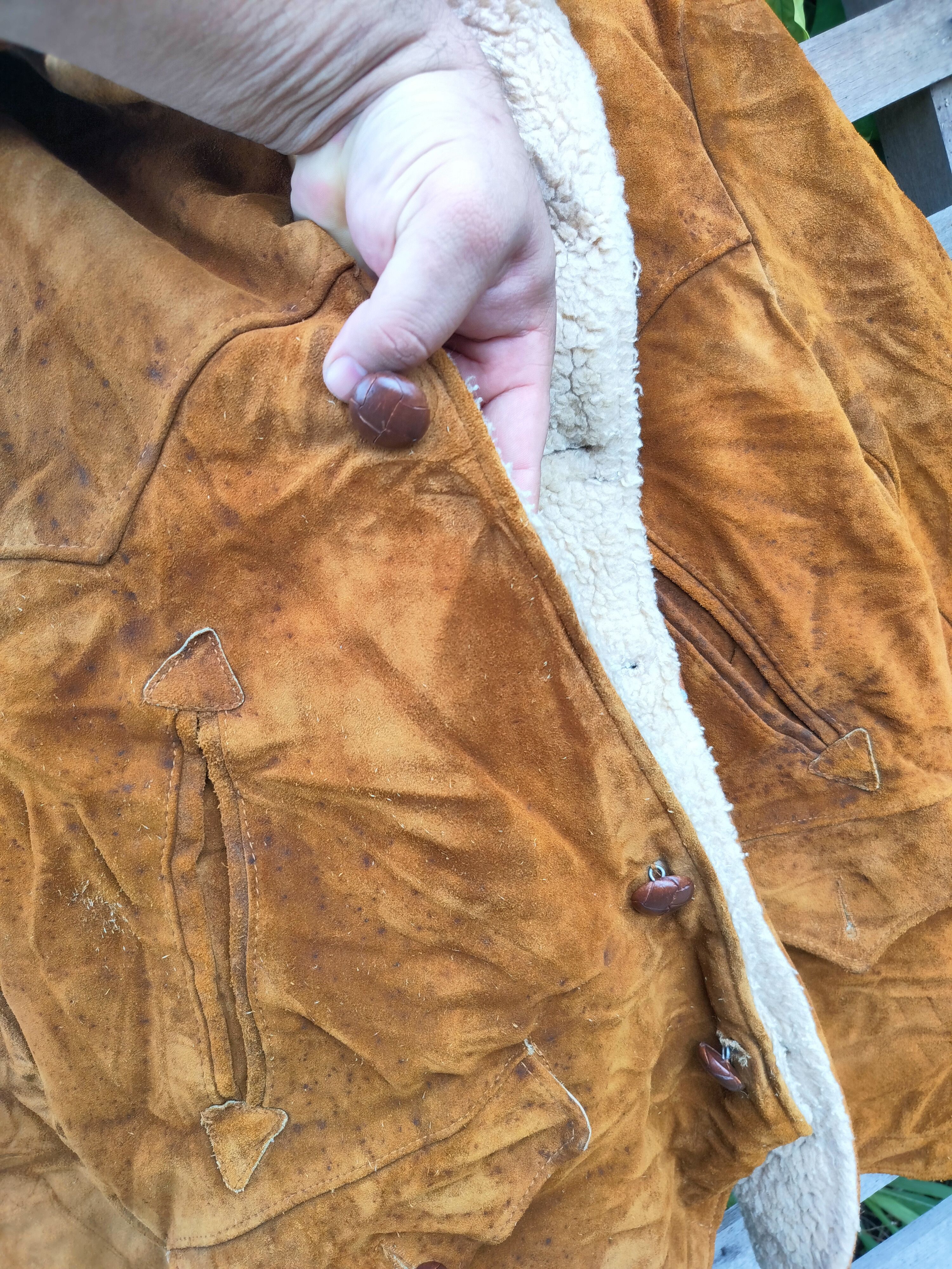 Schott SCHOTT WESTERN SHERPA LEATHER JACKET Size US L / EU 52-54 / 3 - 9 Thumbnail