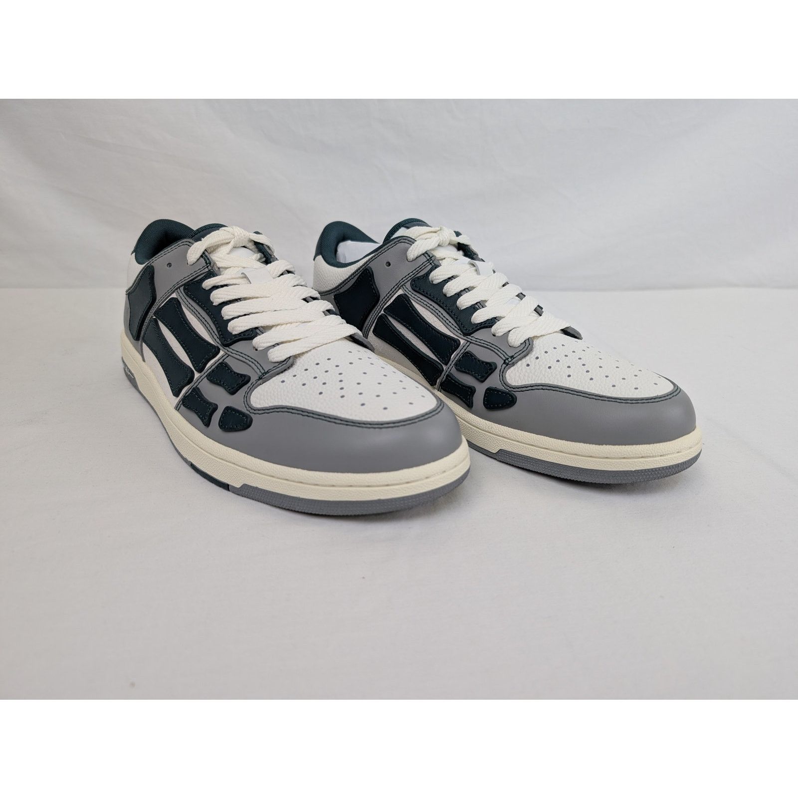 Amiri o1rshd1 Varsity Skel Skeleton Top Low Sneakers in Evergreen Size US 13 / EU 46 - 5 Thumbnail