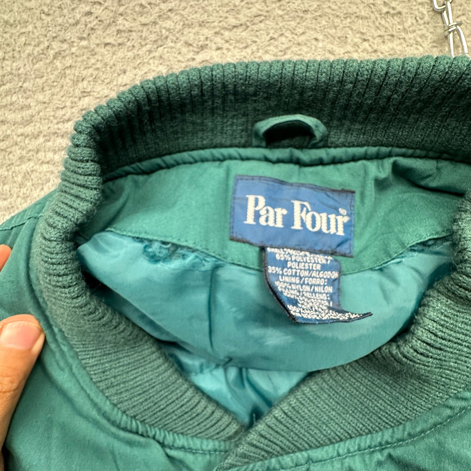 Other Vintage 90s Par Four Bomber Puffer Quilted Jacket Mens Large Size US L / EU 52-54 / 3 - 4 Thumbnail