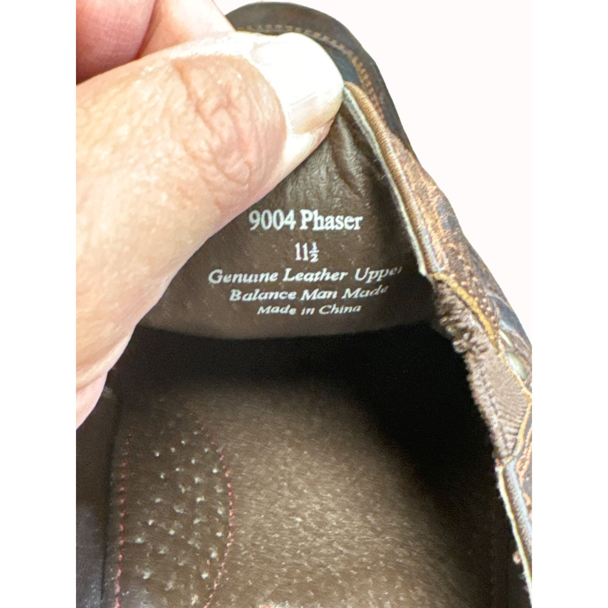 Designer Stray Dog Phaser men’s brown leather slip dress shoes loafer Size US 11.5 / EU 44-45 - 9 Thumbnail