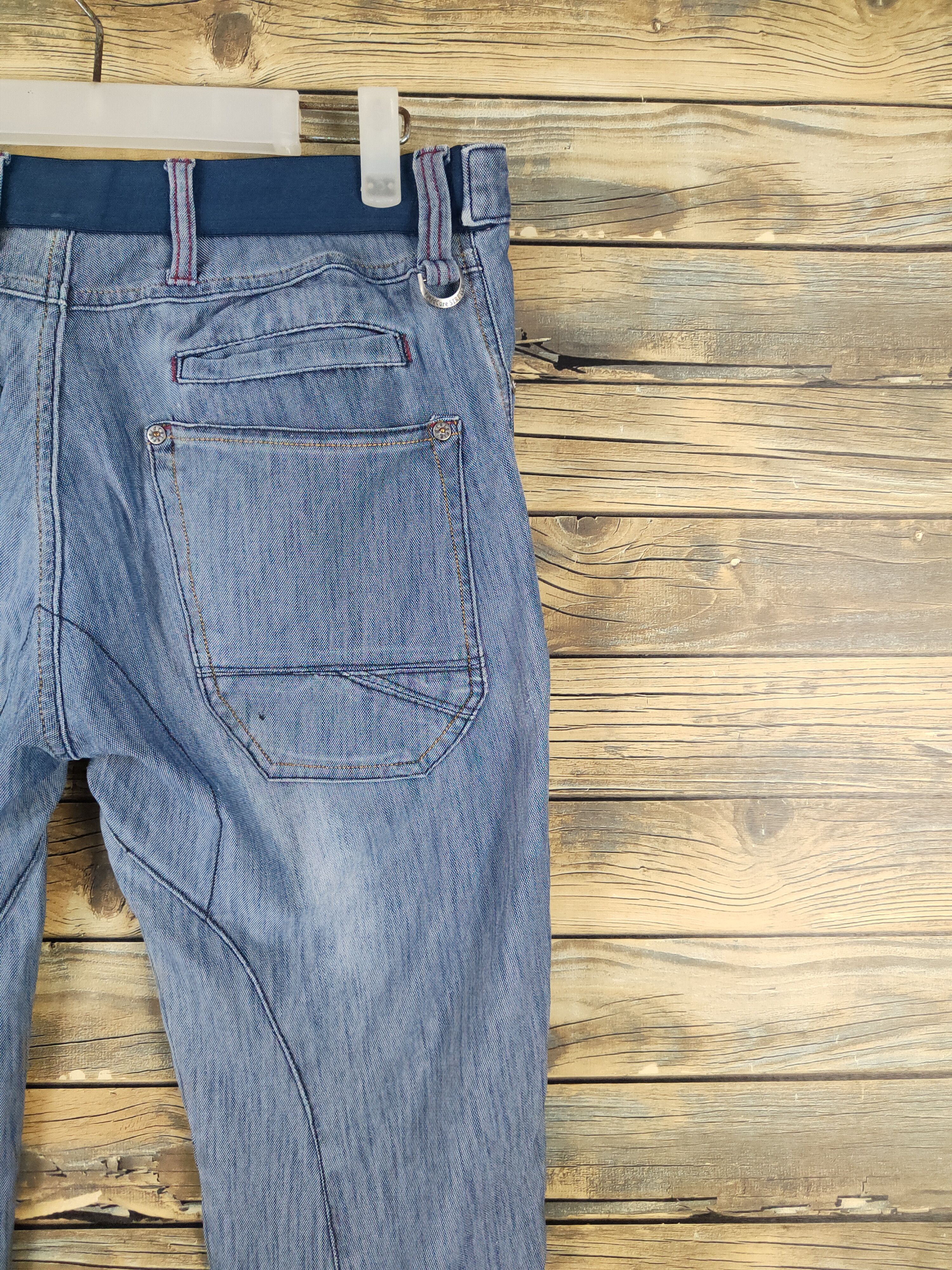 Japanese Brand FieldCore Blue Distressed Ripped Soft Jeans #W2087 Size US 30 / EU 46 - 10 Thumbnail