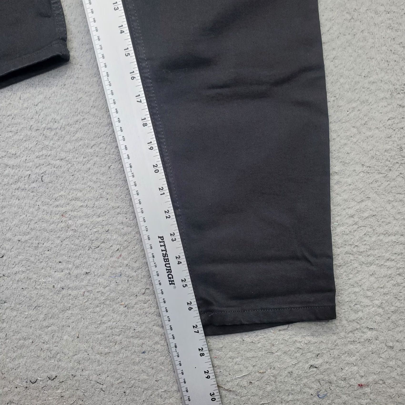 Calvin Klein Calvin Klein Jeans Womens 32 Black Denim Stretch High Rise Slim Fit Straight Leg Jeans Size 24" / US 00 / IT 34 - 4 Thumbnail