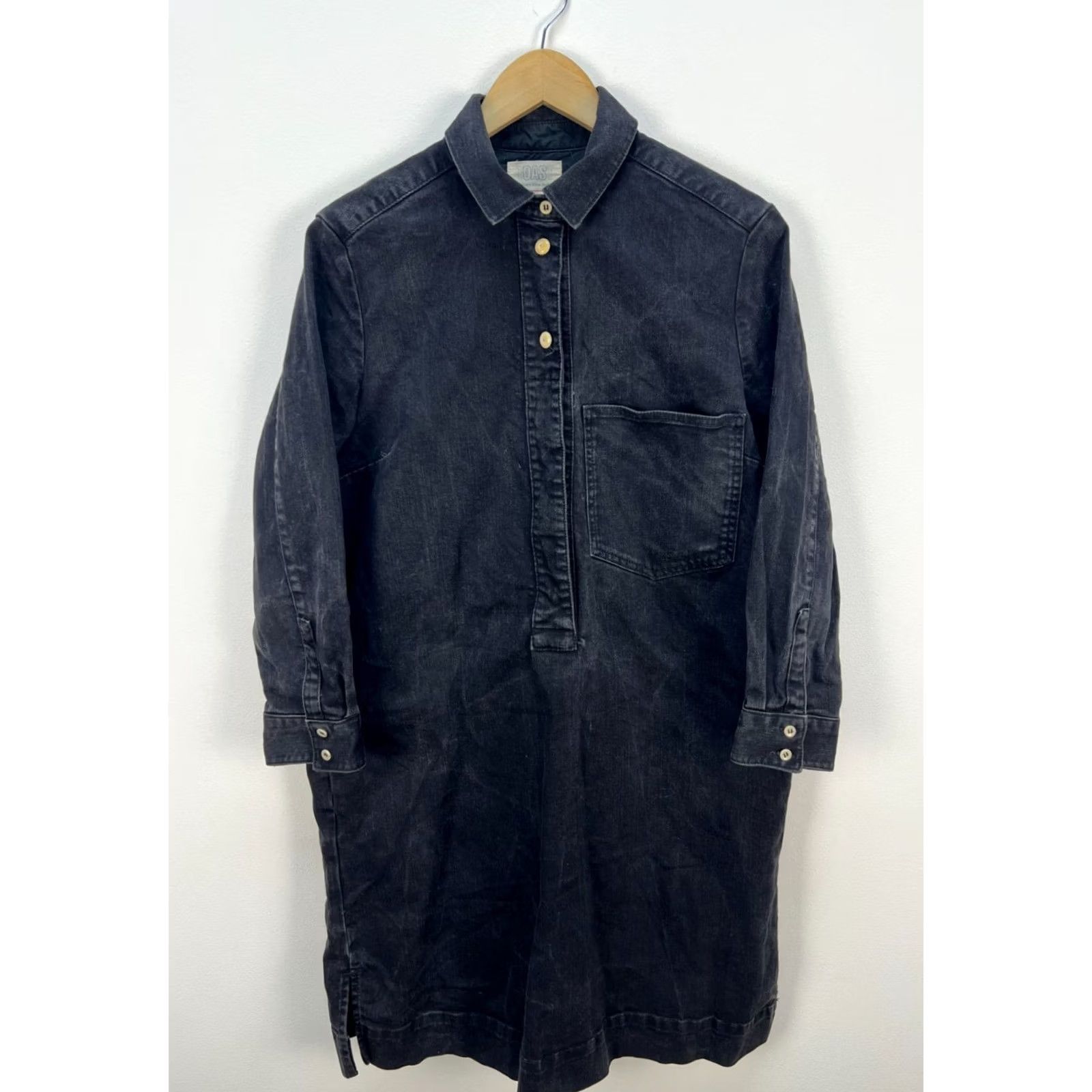 Vintage TOAST Denim Jacket Women Regular Size 12 Black Gray Denim Shirt Dress jacket Vintage No Size XL / US 12-14 / IT 48-50 - 2 Thumbnail