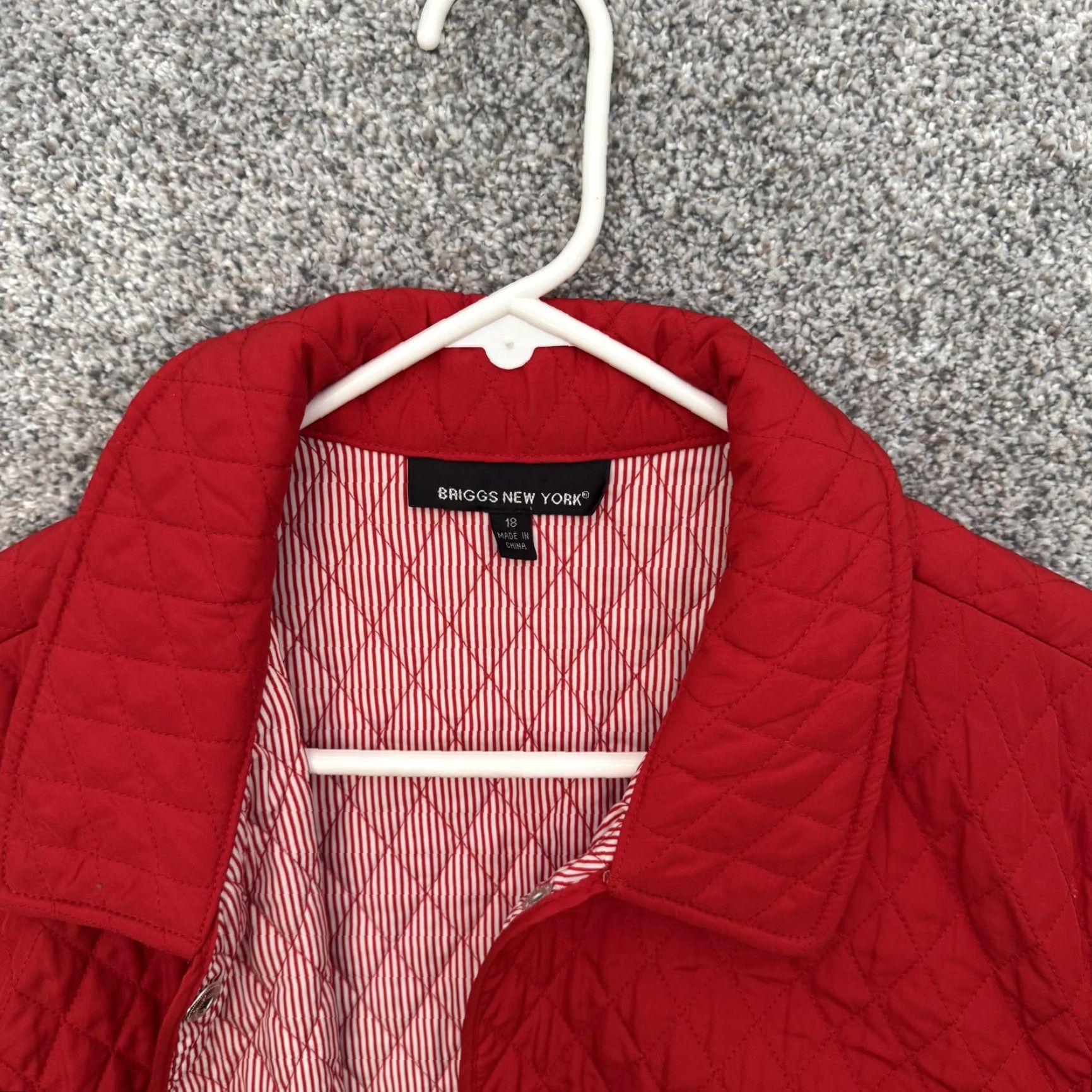 Vintage Briggs New York Jacket Womens 18 Quilted Snap Front Lined 44 Chest Preppy Size XXL / US 16-18 / IT 52-54 - 6 Thumbnail