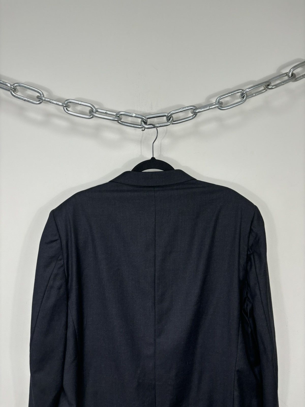 Ermenegildo Zegna Ermenegildo Zegna Men’s Dark Gray Formal Wool Blazer Jacket Size 50L - 16 Thumbnail