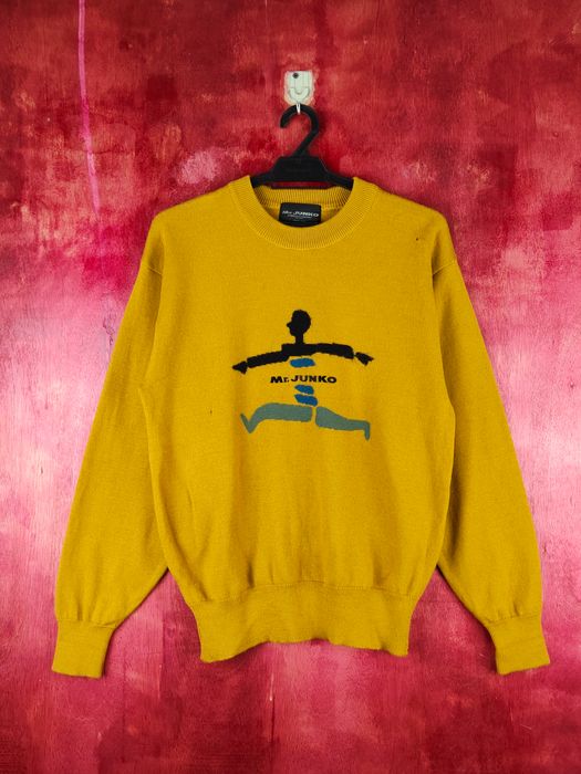 Vintage Mr.Junko Koshino Mustard Knitwear Sweatshirt #S1522 | Grailed