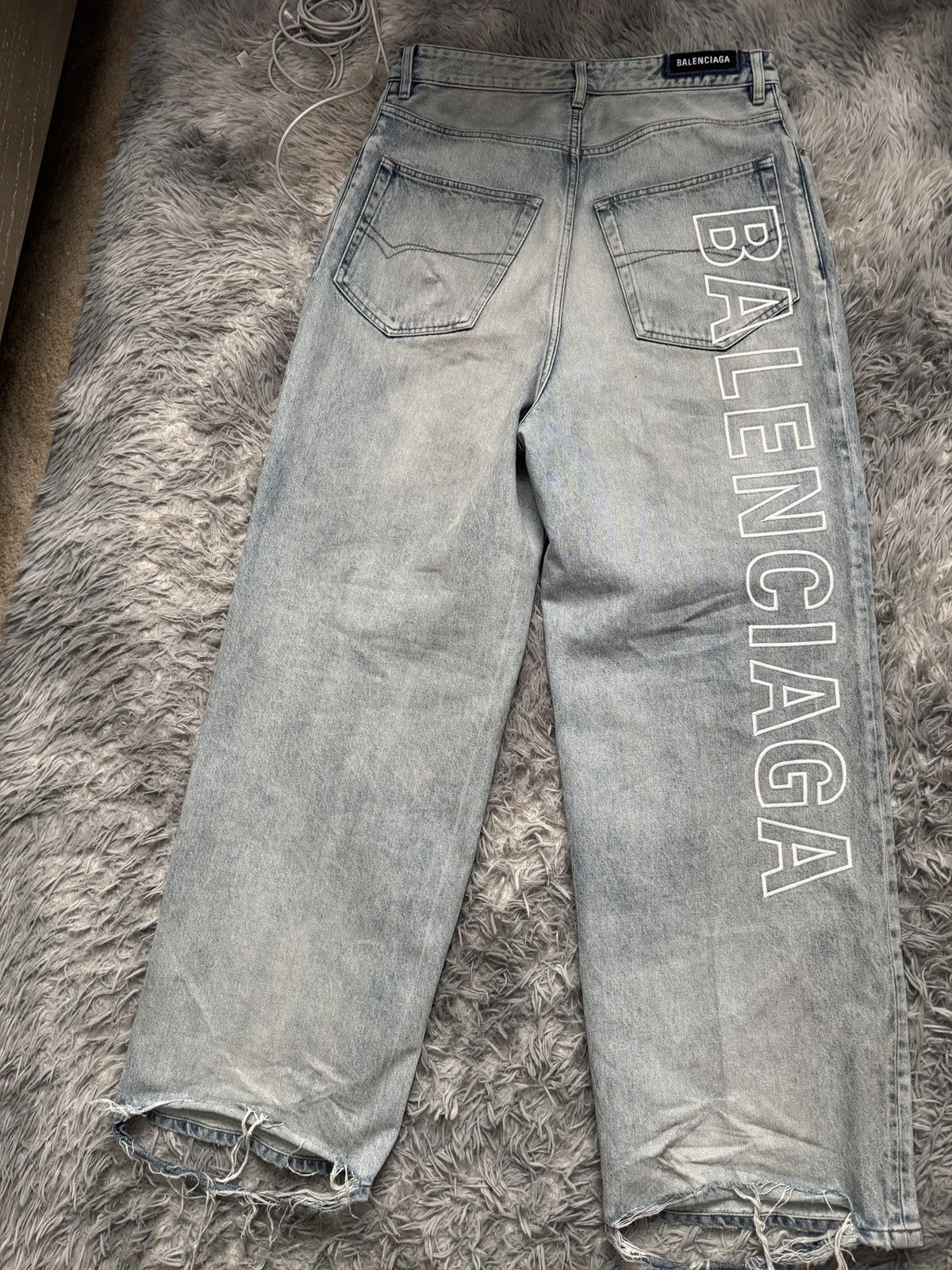 Balenciaga Balenciaga Logo Denim Size US 32 / EU 48 - 2 Thumbnail