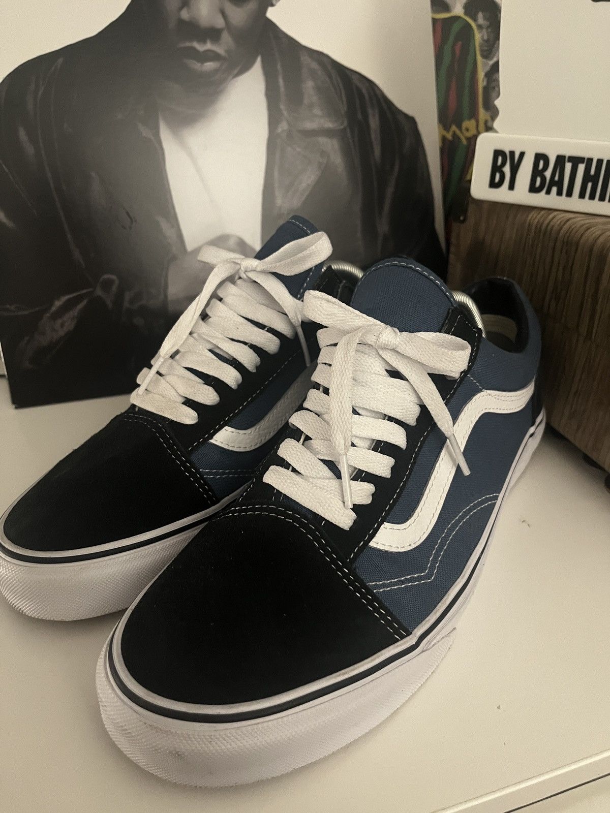 Vans Vans Old Skool Navy Blue Size US 9.5 / EU 42-43 - 4 Thumbnail