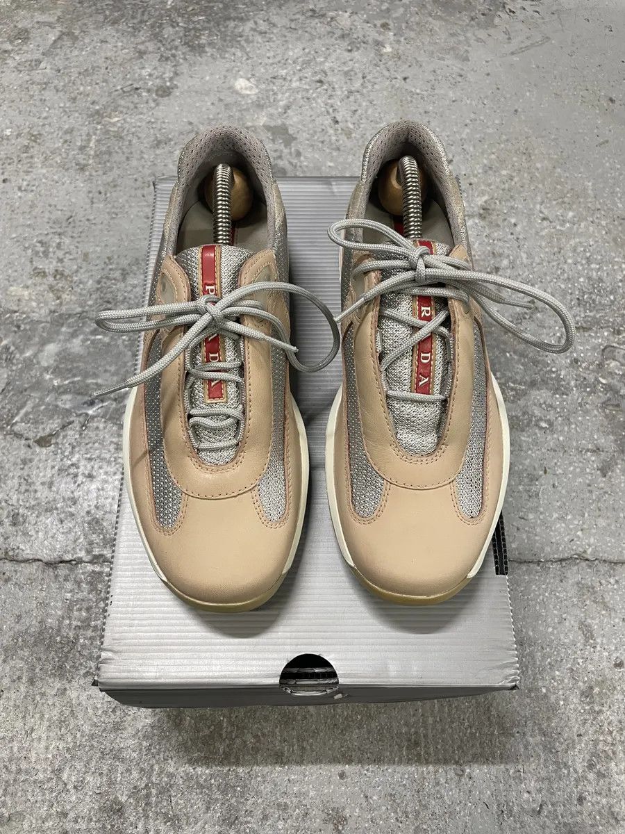 Prada Prada Americas Cup Pale Pink Low Sneakers Size US 6.5 / IT 36.5 - 2 Thumbnail