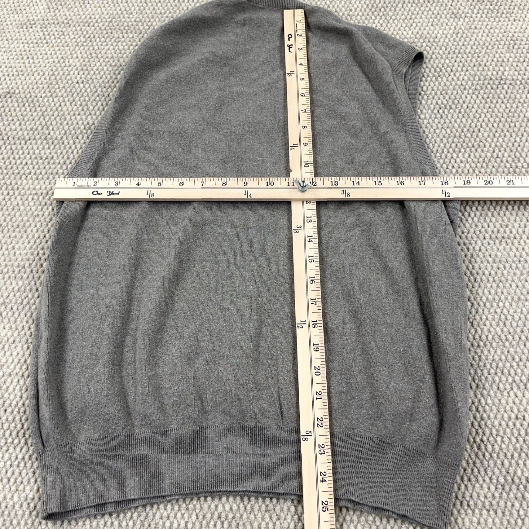 Polo Ralph Lauren VINTAGE Polo Ralph Lauren Sweater Vest Men Large Knit Gray Blue Logo All Seasons Size US L / EU 52-54 / 3 - 6 Thumbnail