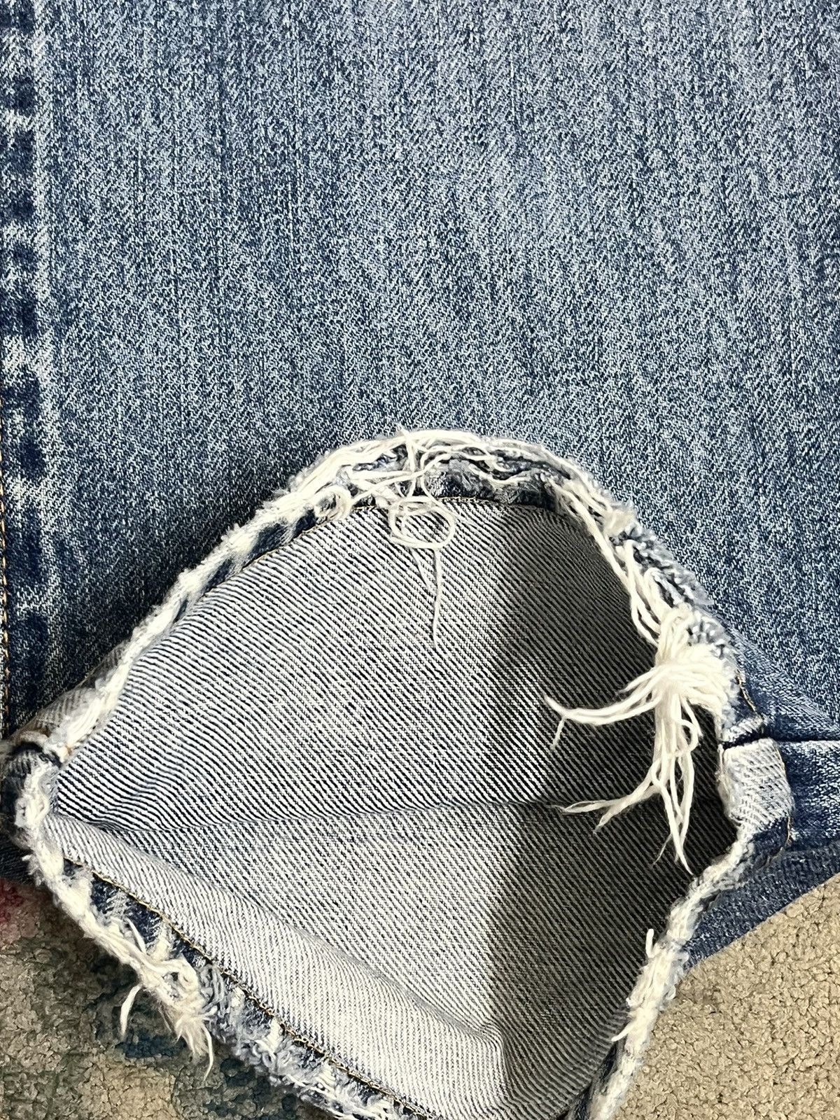 George Cox Japanese Cox Distressed Denim Size US 32 / EU 48 - 13 Thumbnail