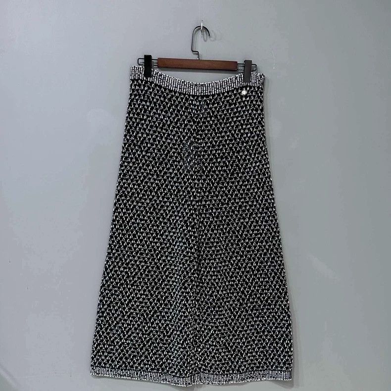 Chanel Chanel Xiaoxiangfeng jacquard wide-leg trousers Size 26" / US 2 / IT 38 - 1 Thumbnail