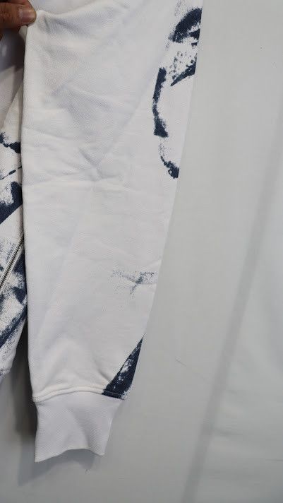 Alexander McQueen o1rshd1 ***Defect / Printed Hoodie in Navy and White Size US M / EU 48-50 / 2 - 13 Thumbnail