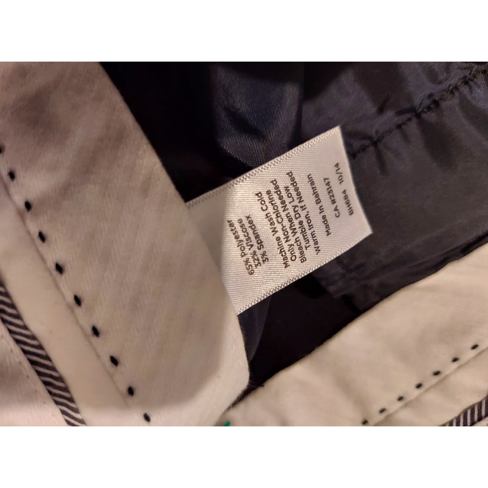 Talbots Womens Talbots Dress Pants 12 Black Khaki Slack Chino Trouser - Pant, Regular, Women, Size 12, Black, Dress Pants, Talbots Size 34" / US 12 / IT 48 - 4 Thumbnail