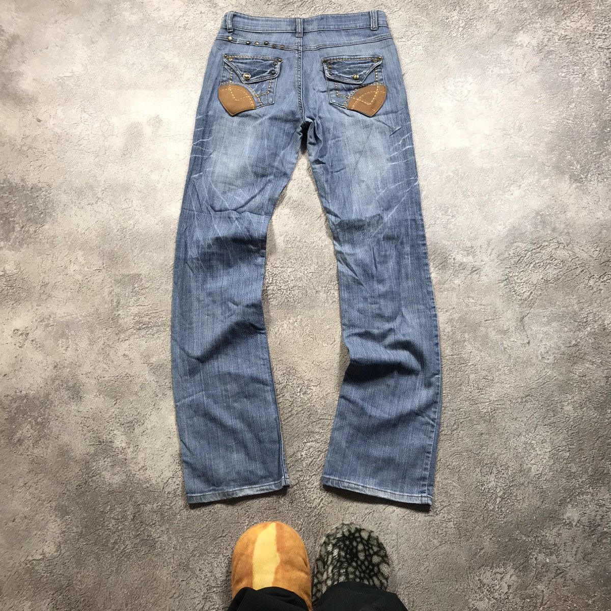 Japanese Brand vintage Faded Jeans japan distressed denim spring pants 90s Size 27" / US 4 / IT 40 - 4 Thumbnail