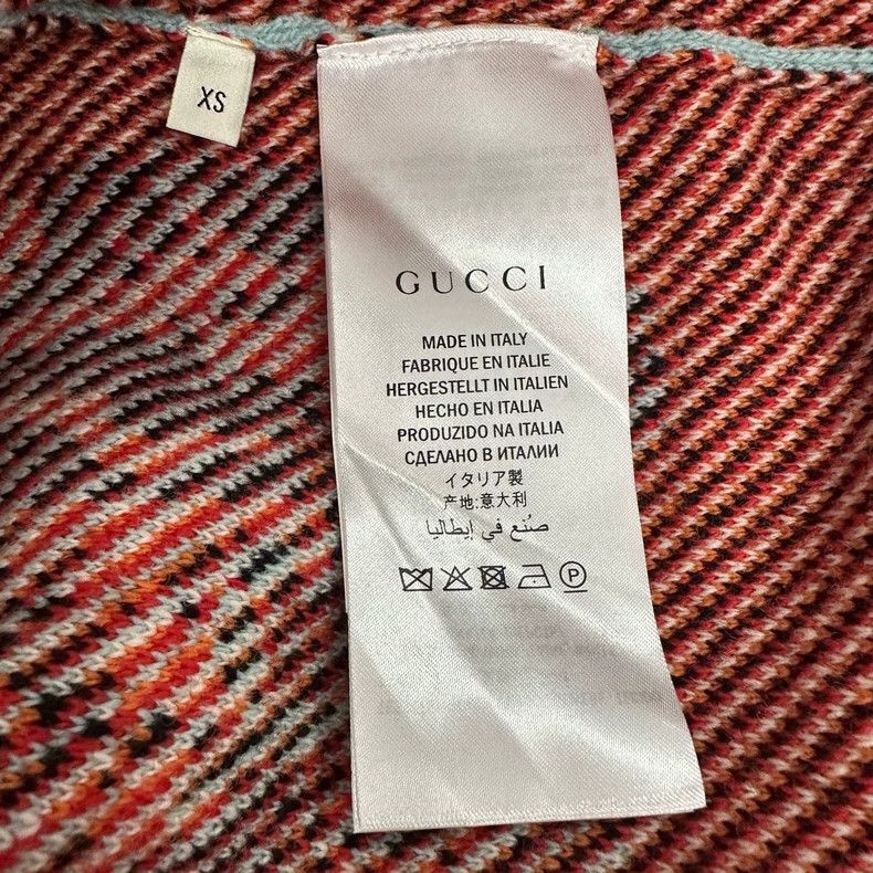 Gucci GucciLight blue full-print tiger head lake blue wool knitte Size US XS / EU 42 / 0 - 5 Thumbnail