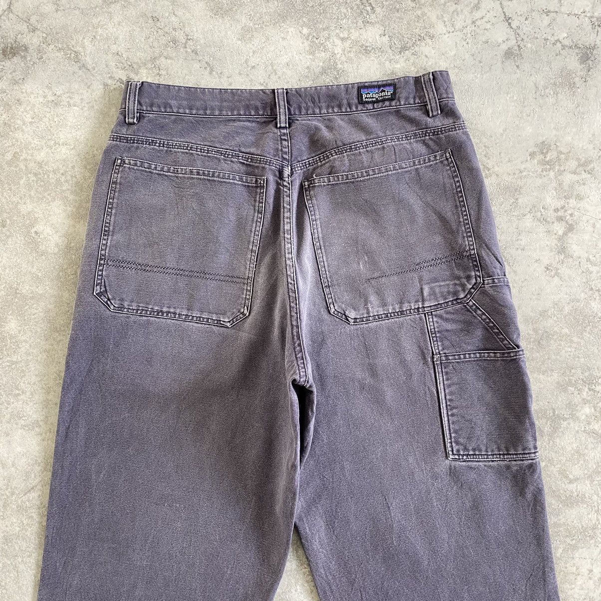 Patagonia Vintage Patagonia Faded Petrol Blue Carpenter Work Pants Size US 31 - 18 Thumbnail