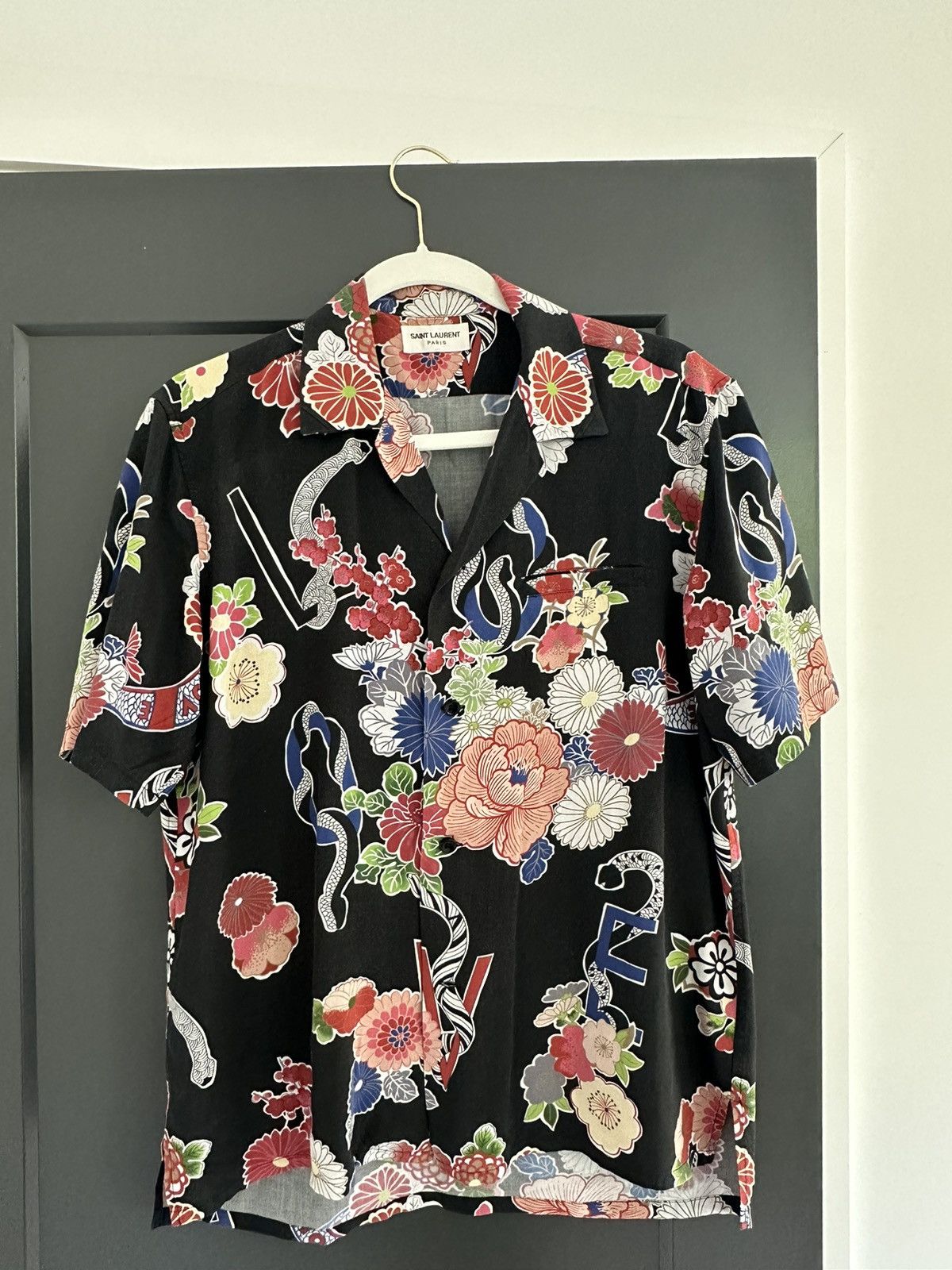 サンローランss16 Camp Collar Shirt 37