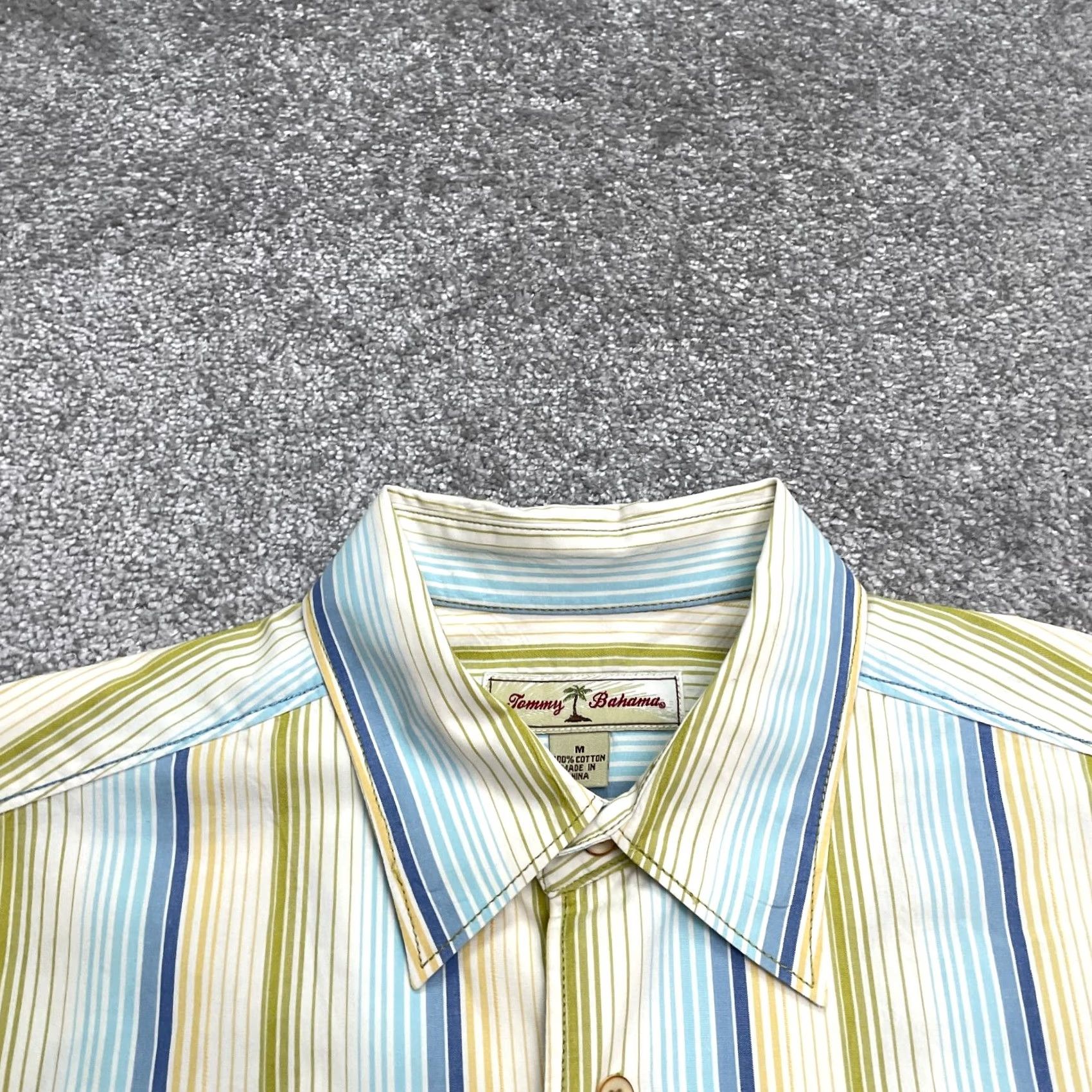 Tommy Bahama Tommy Bahama Button Up Shirt Mens M Multicolor Striped Cotton Long Sleeve Top Size M / US 6-8 / IT 42-44 - 5 Thumbnail