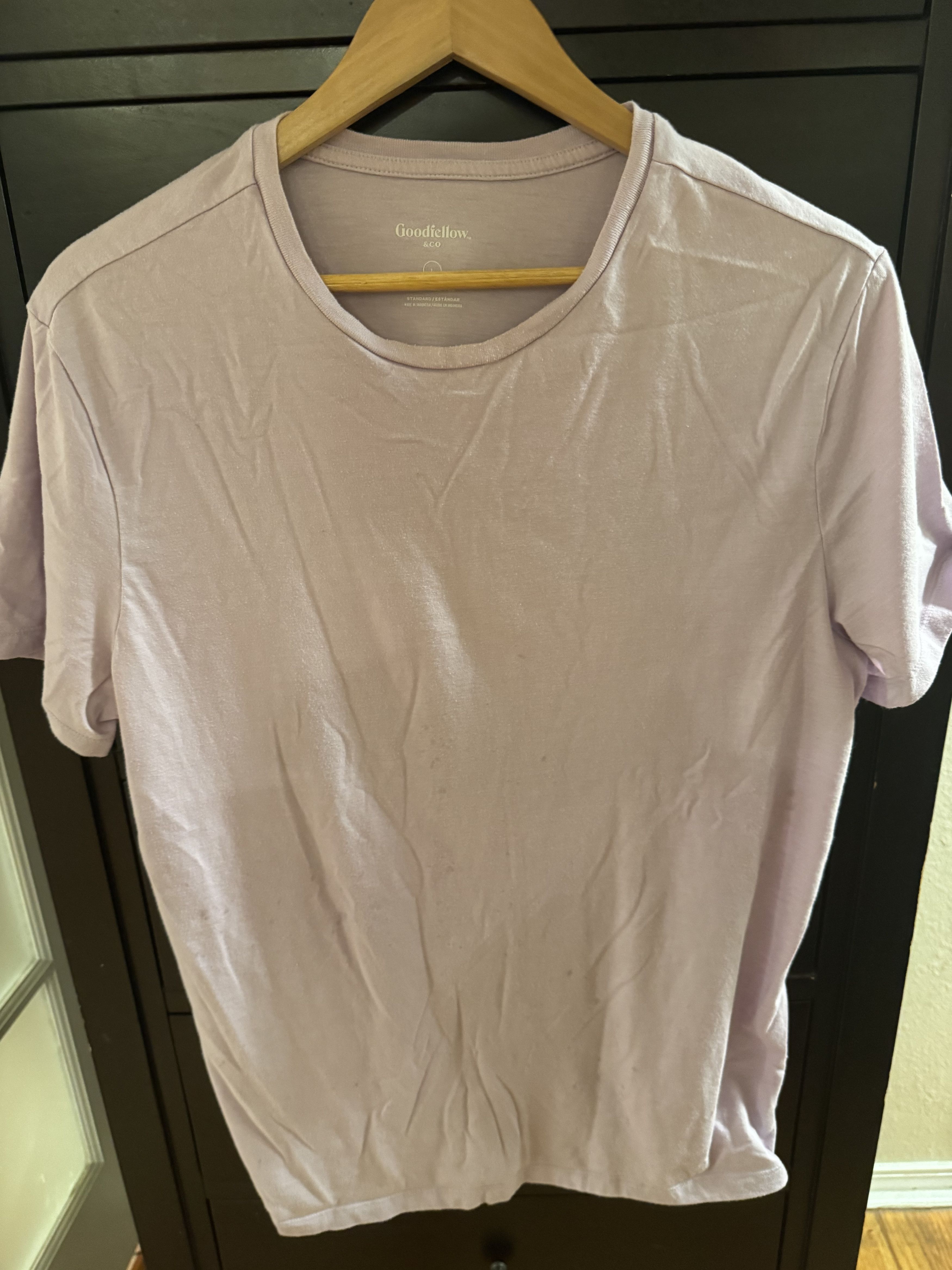 Other Goodfellow (Target) Lavender T-Shirt. US L Size US L / EU 52-54 / 3 - 1 Thumbnail