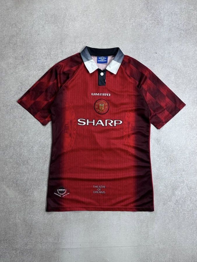 Umbro Vintage Umbro 1996-98 Manchester United Home Jersey XL Size US M / EU 48-50 / 2 - 1 Thumbnail