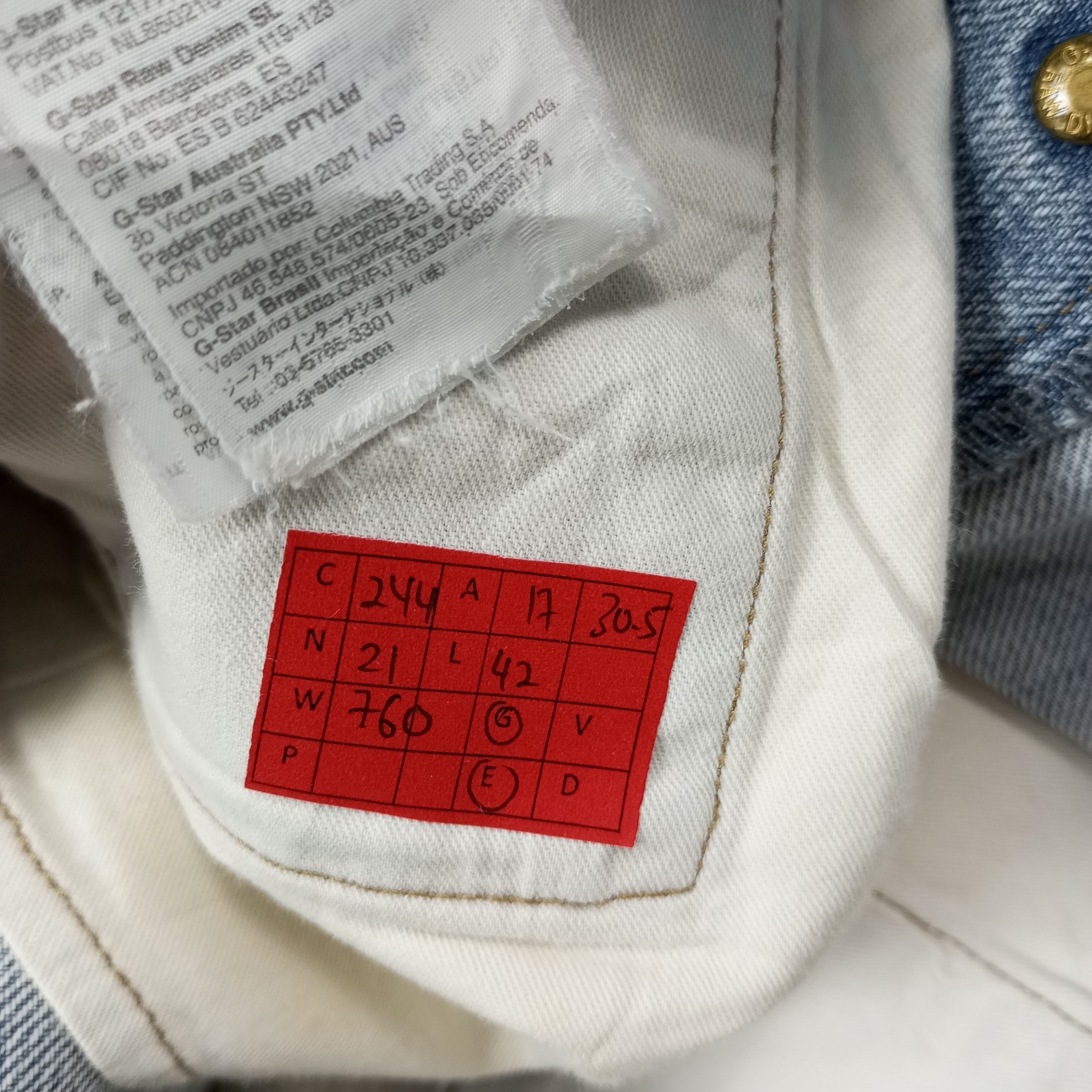 G-Star G-Star Raw Denim Streetwear Style Jeans c244n21 Size US 34 / EU 50 - 14 Thumbnail