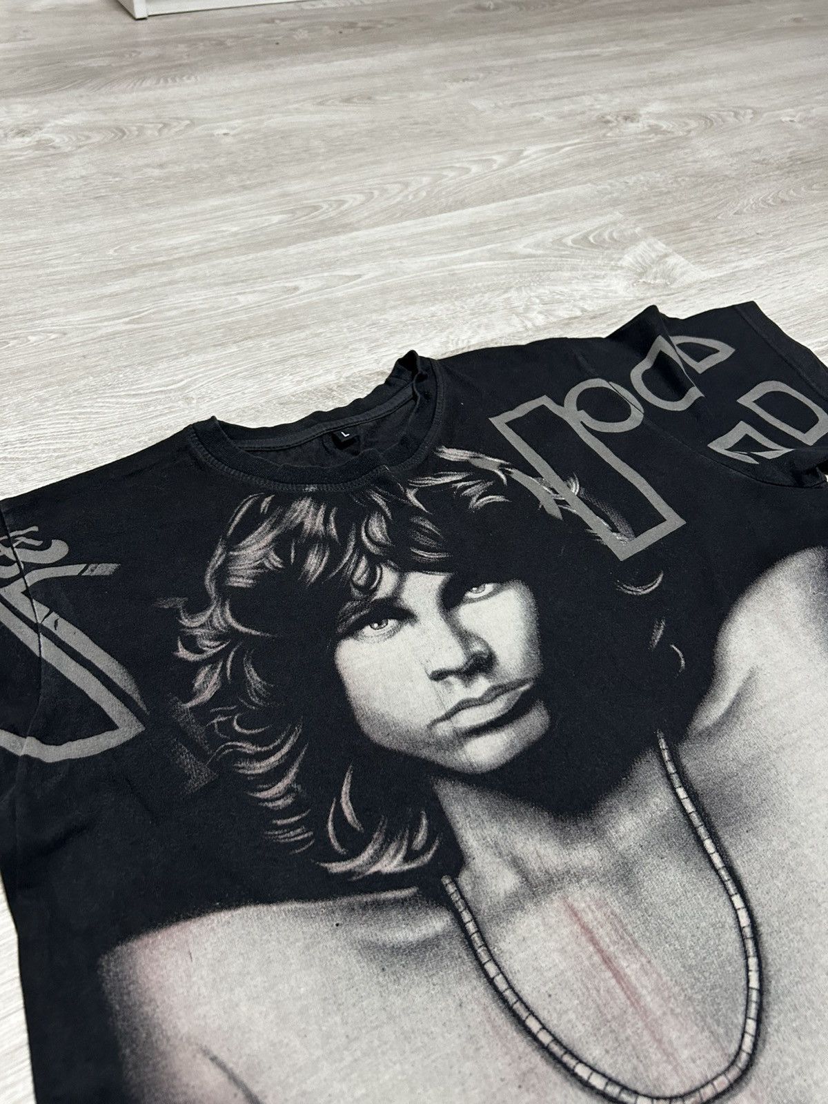 Vintage Vintage Jim Morrison 1943-1971 All Over Print T-Shirt Size US L / EU 52-54 / 3 - 2 Thumbnail