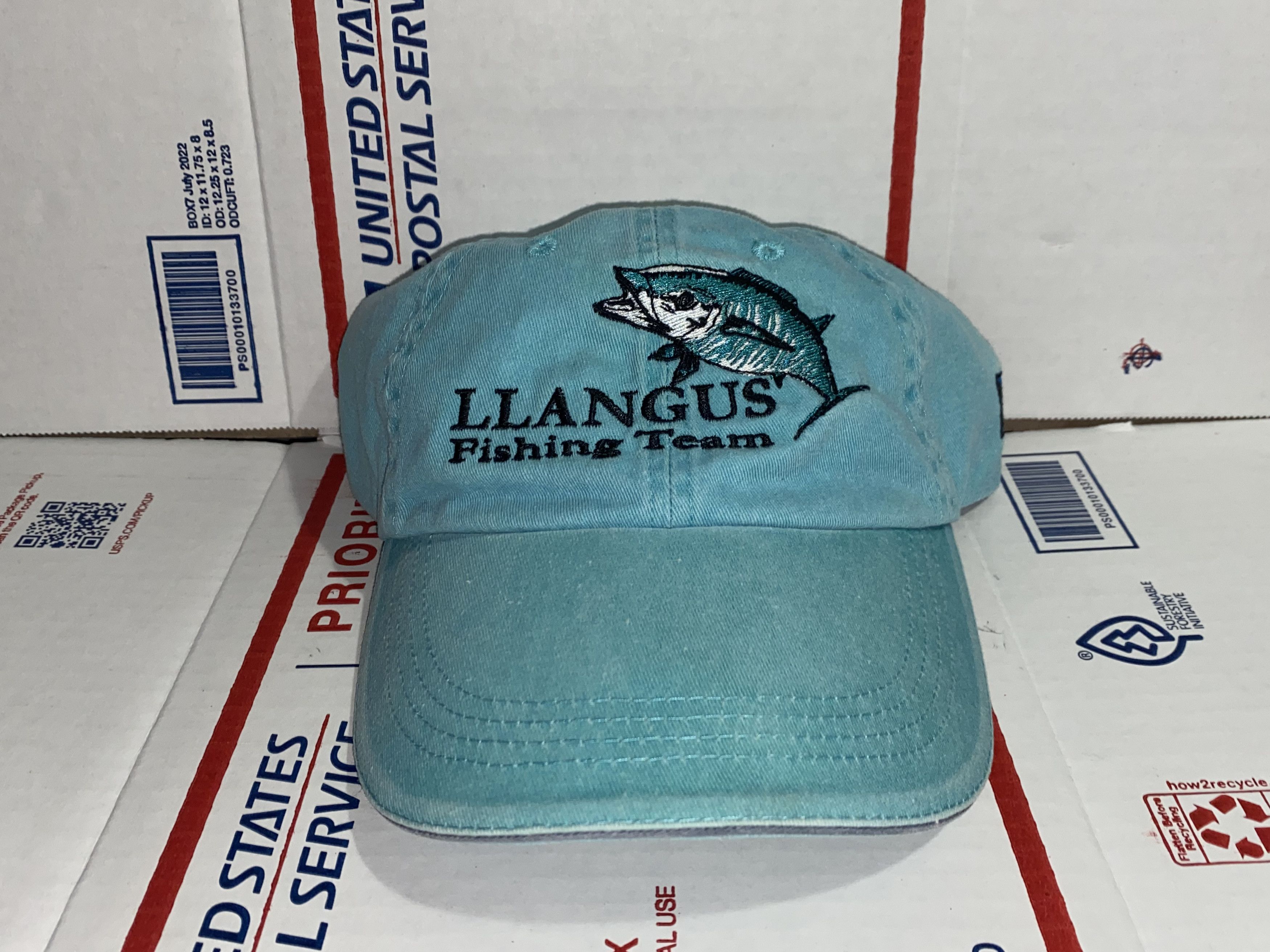 Other LLANGUS Boat Fishing team Freeport Bahamas USA Cap dad Hat Size ONE SIZE - 1 Thumbnail