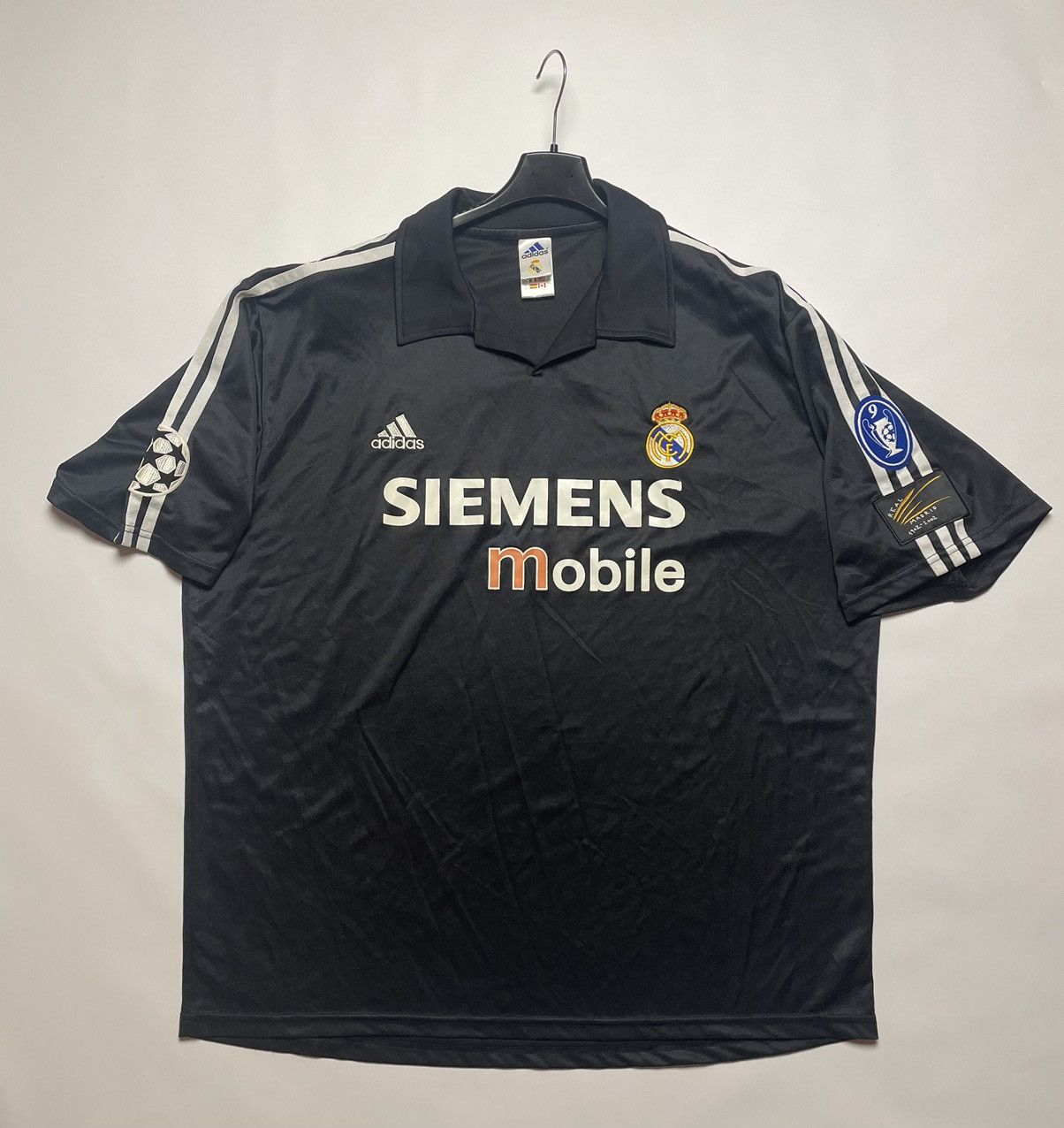 Vintage Adidas Real Madrid 2002/2003 UEFA Football Shirt Vintage Size US XXL / EU 58 / 5 - 1 Thumbnail