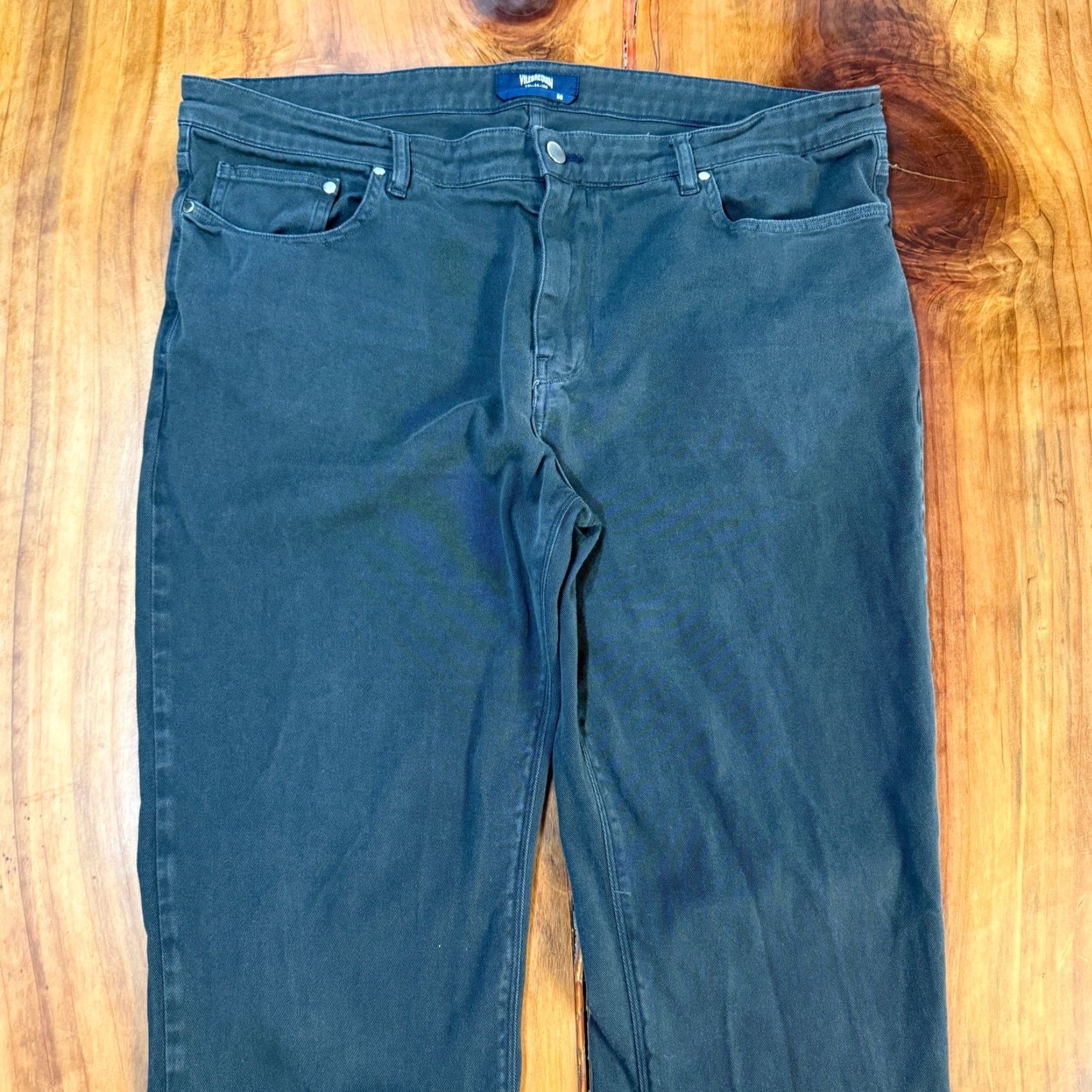 Vilebrequin Vilebrequin Men's Jeans 40 x 33 Cotton Denim Slim Straight 5-Pocket Black Charcoal Wash 90s Mens Size US 40 / EU 56 - 3 Thumbnail