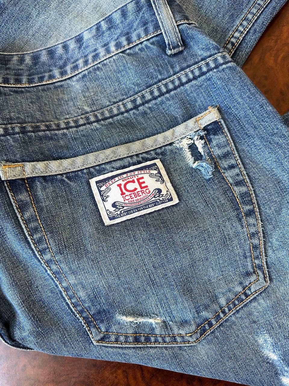 Iceberg Iceberg History Vintage 90s 80s denim jeans pants jnco baggy Size US 35 - 5 Thumbnail