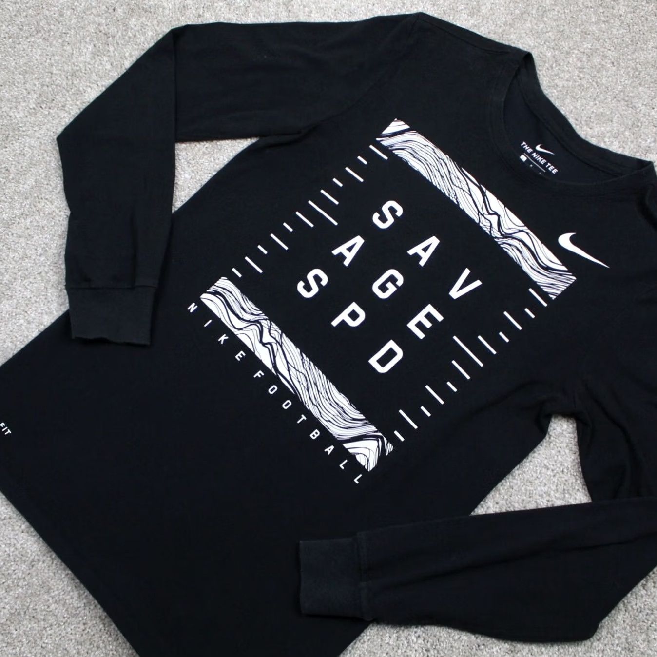 Nike Nike Dri-FIT Shirt Mens Small Black Athletic Slim Fit S/S Cotton/Poly Vintage? No Size US S / EU 44-46 / 1 - 3 Thumbnail