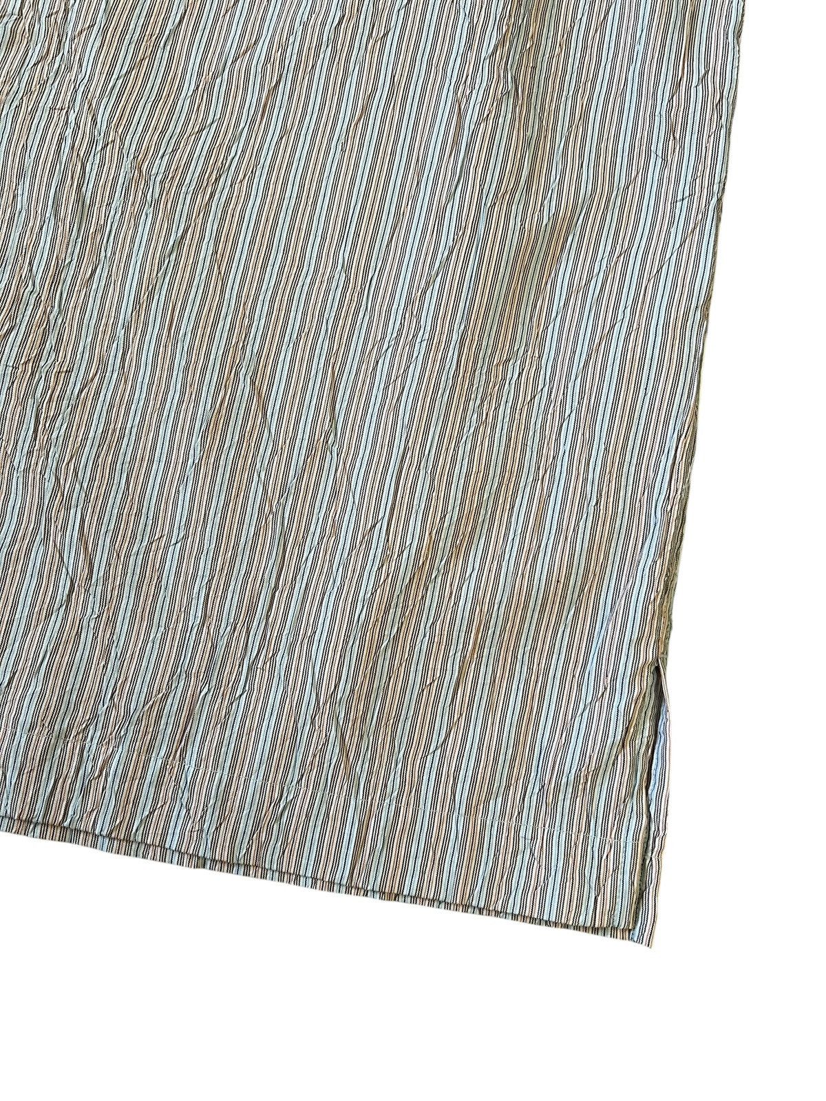 Issey Miyake Issey Miyake Main Line Wrinkle Processed Stripe Button Shirt Size US XL / EU 56 / 4 - 4 Thumbnail