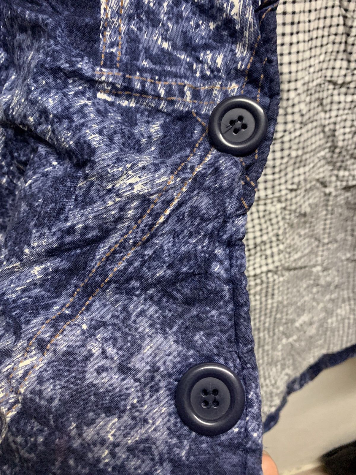 Blue Blue Japan × Japanese Brand Half Time Fullprint Jeans Vest Jacket Size US M / EU 48-50 / 2 - 9 Thumbnail