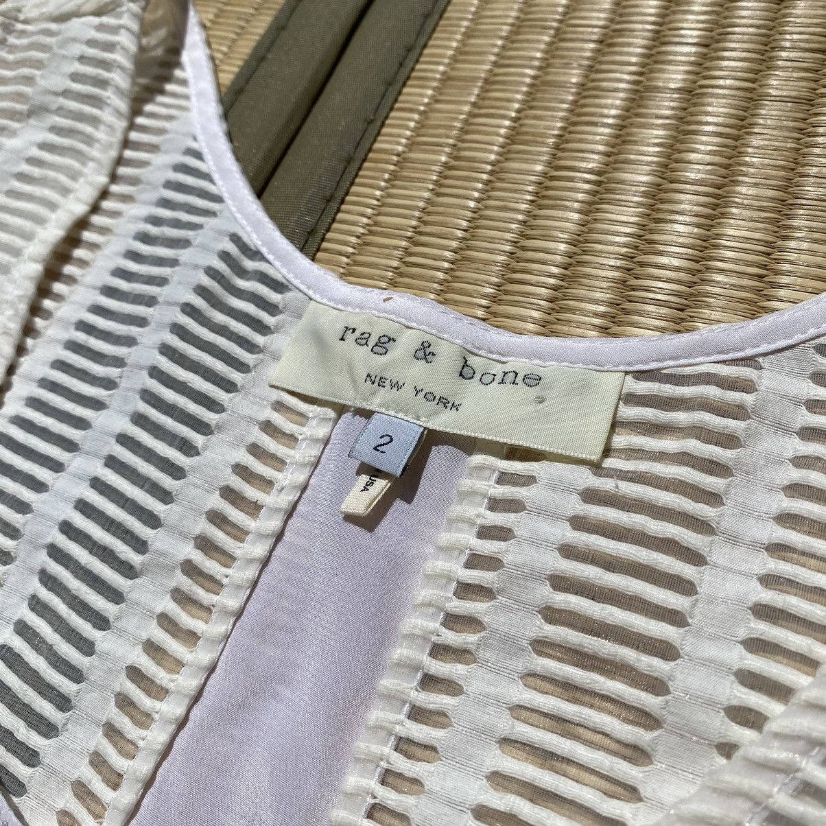 Japanese Brand × Kapital × Rag & Bone Rag & Bone Lace Ivory Silk Panel Tank Top Made in USA Size XS / US 0-2 / IT 36-38 - 6 Thumbnail